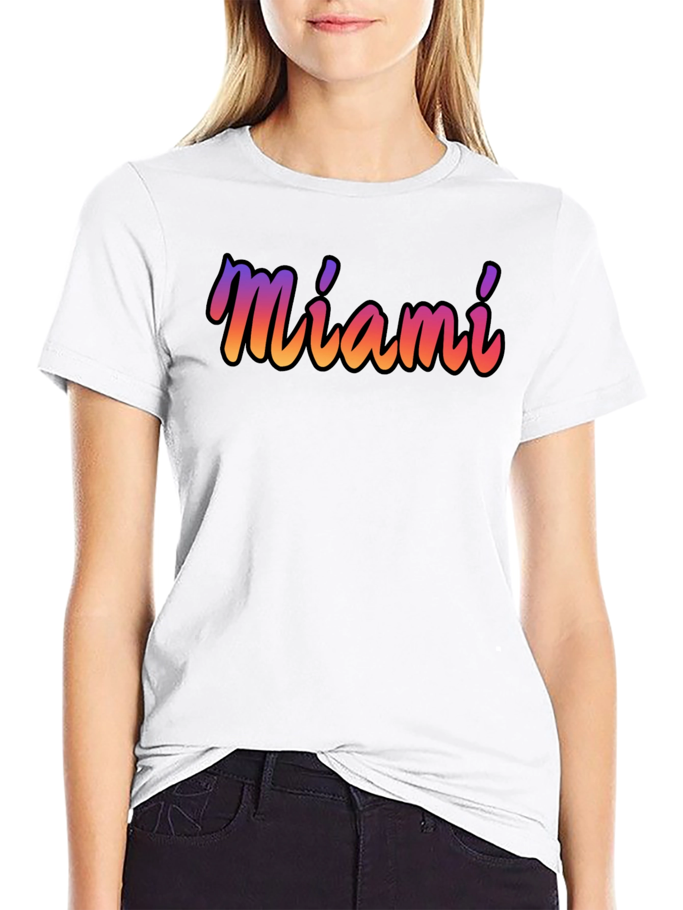 Miami Gradient T-Shirt - Soft Cotton Blend