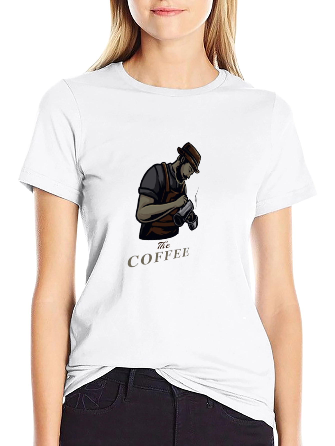 Stylish Barista Graphic Tee - The Coffee Artist