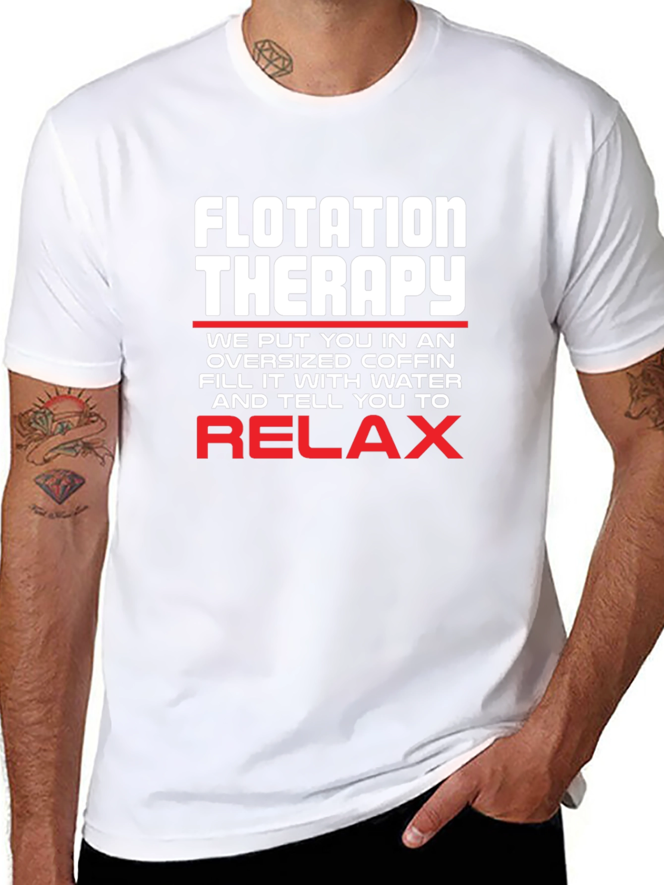 Flotation Therapy T-Shirt Relax Funny Tee