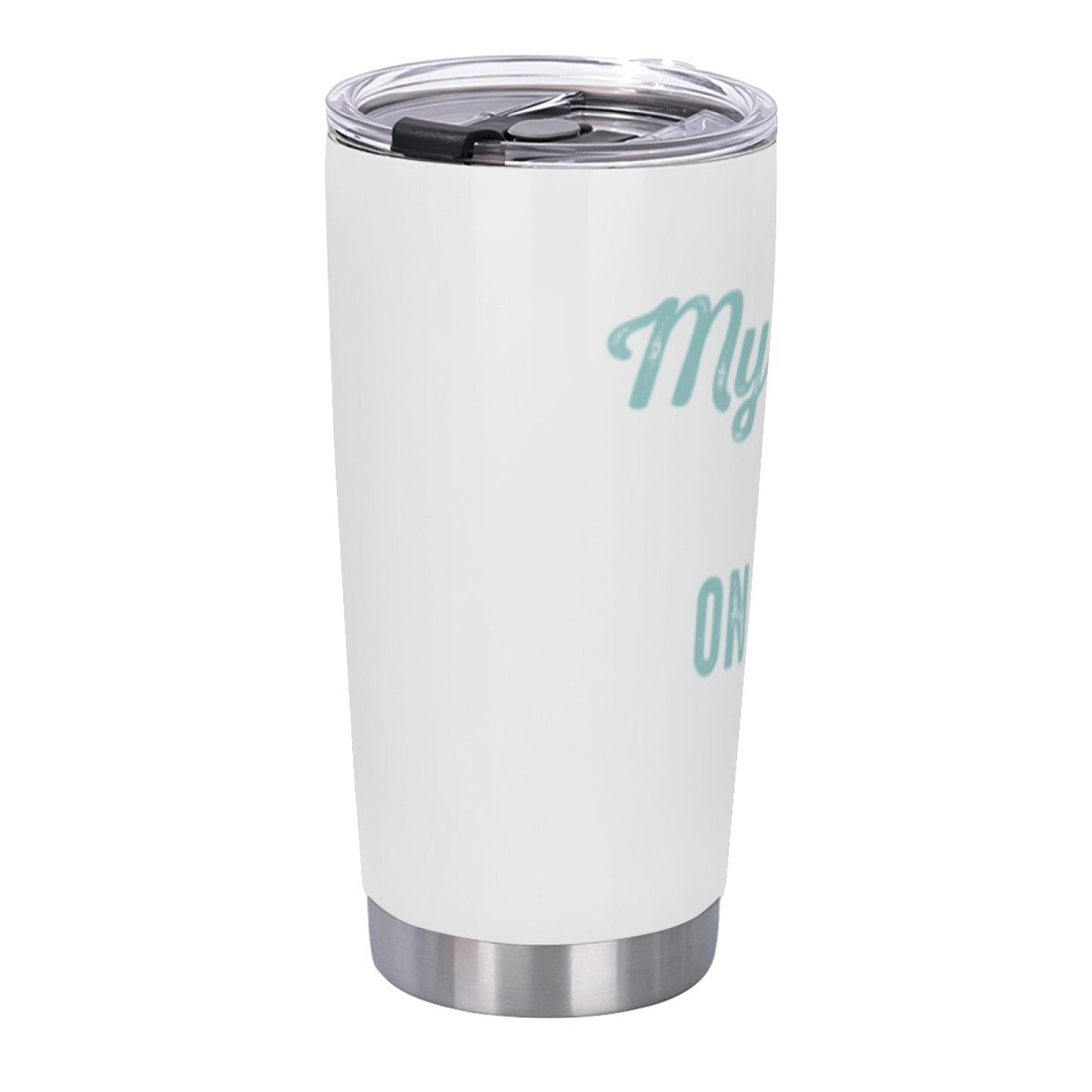 Insulated Graphic Beverage Tumbler - Stainless Steel Reusable Travel Cup