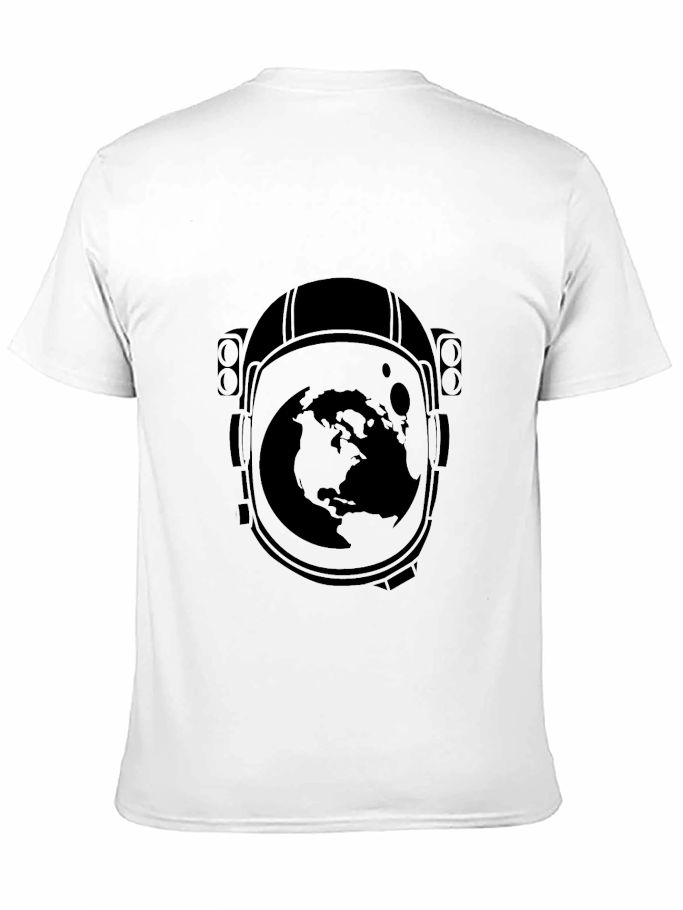 Astronaut Helmet Earth Graphic T-Shirt