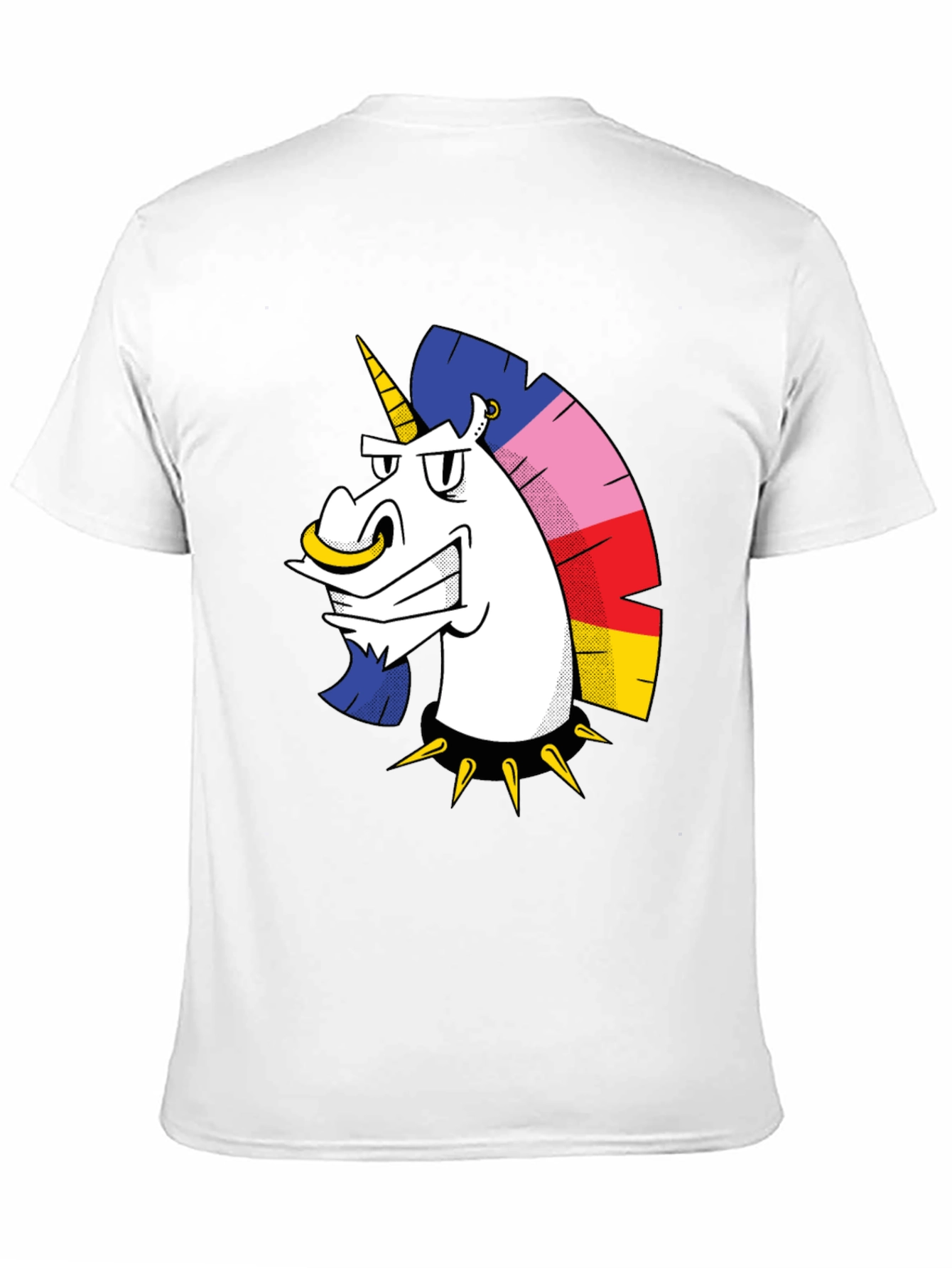 Edgy Unicorn Graphic T-Shirt - Black