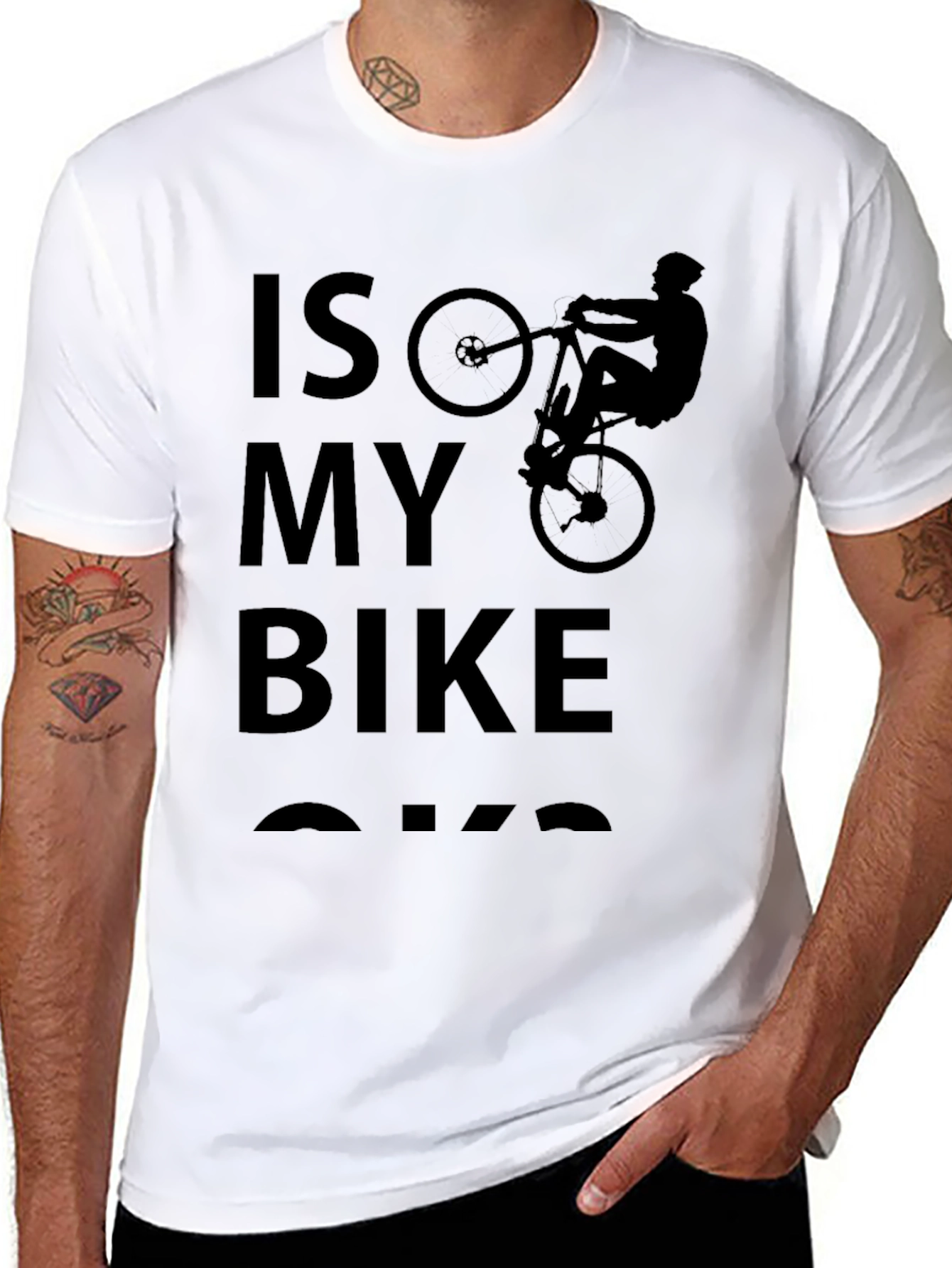 Is My Bike Ok T-Shirt Cycling Humor
