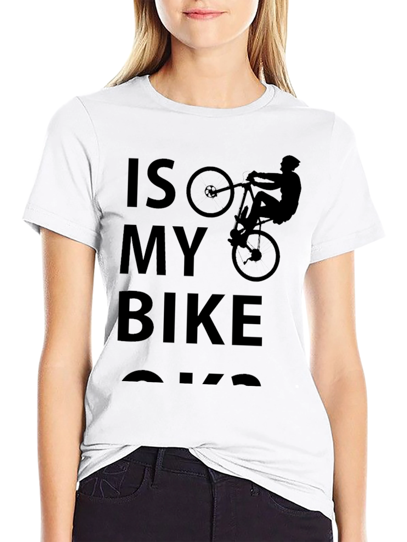 Is My Bike Ok T-Shirt Cycling Humor