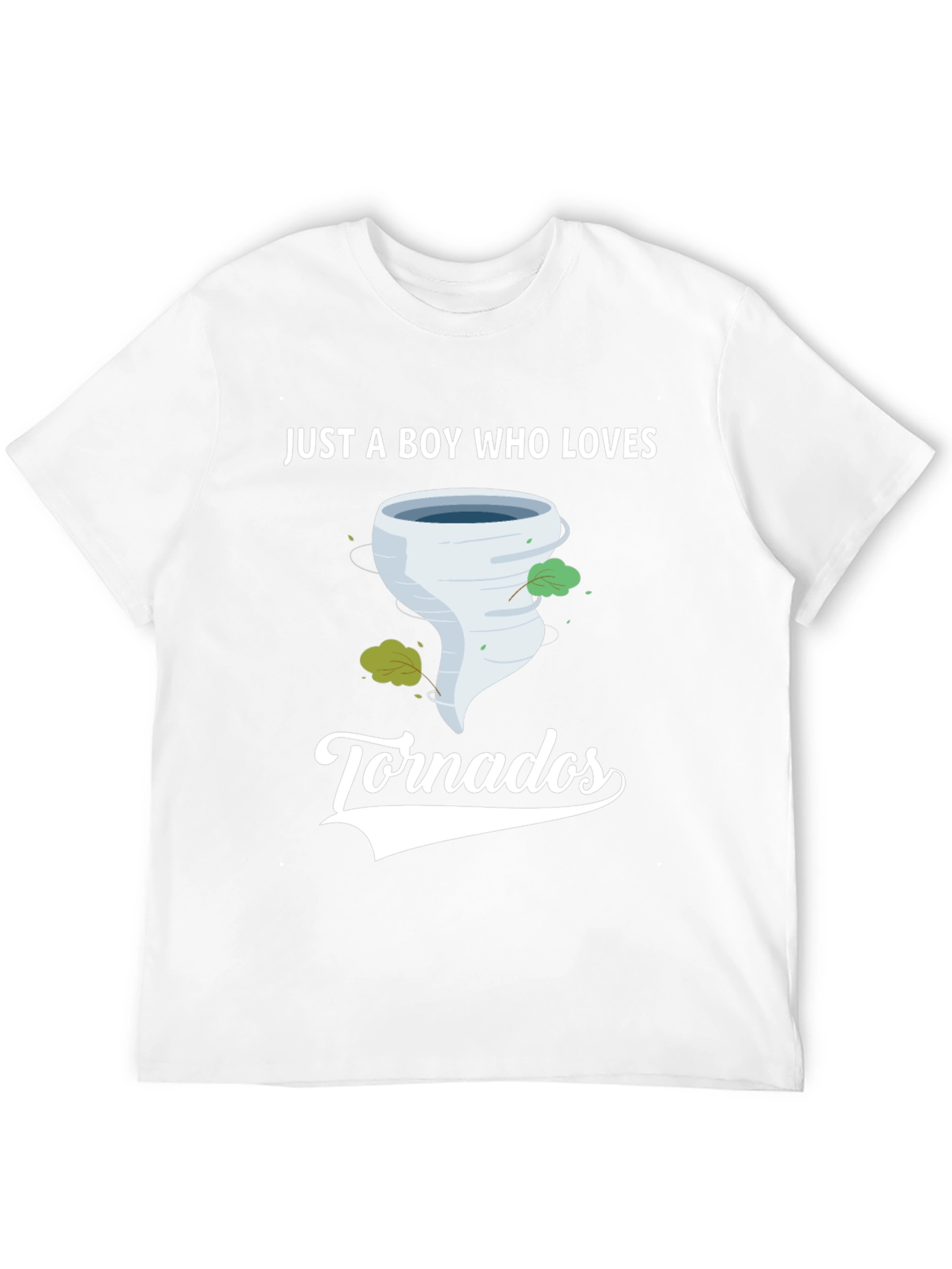 Boy Who Loves Tornadoes Black Graphic T-Shirt