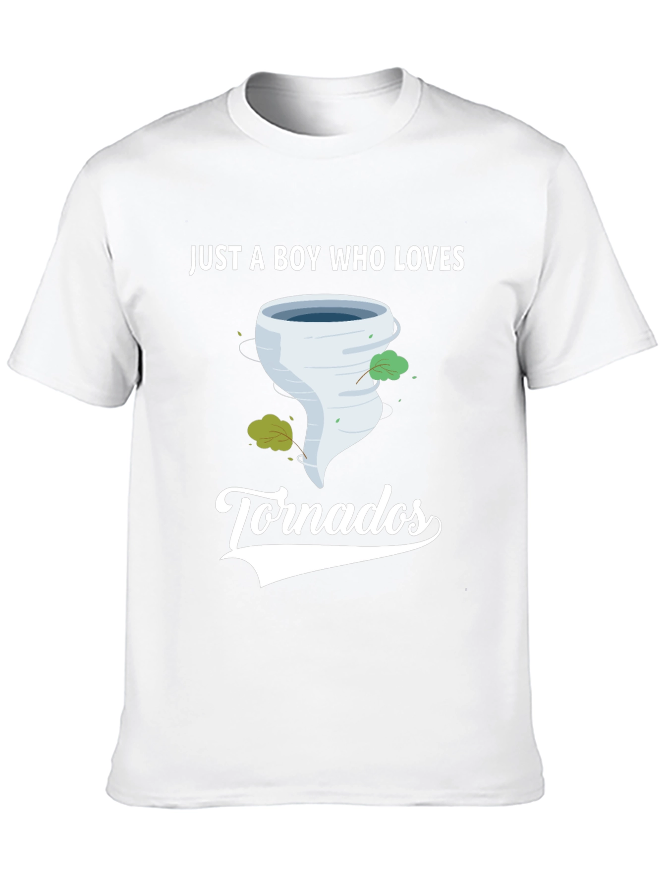 Boy Who Loves Tornadoes Black Graphic T-Shirt