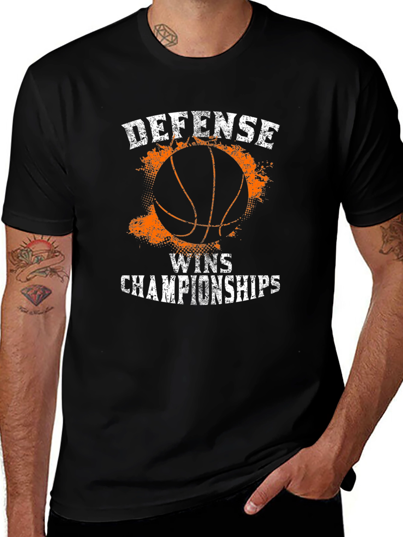 Defense Wins Championships Basketball T-Shirt