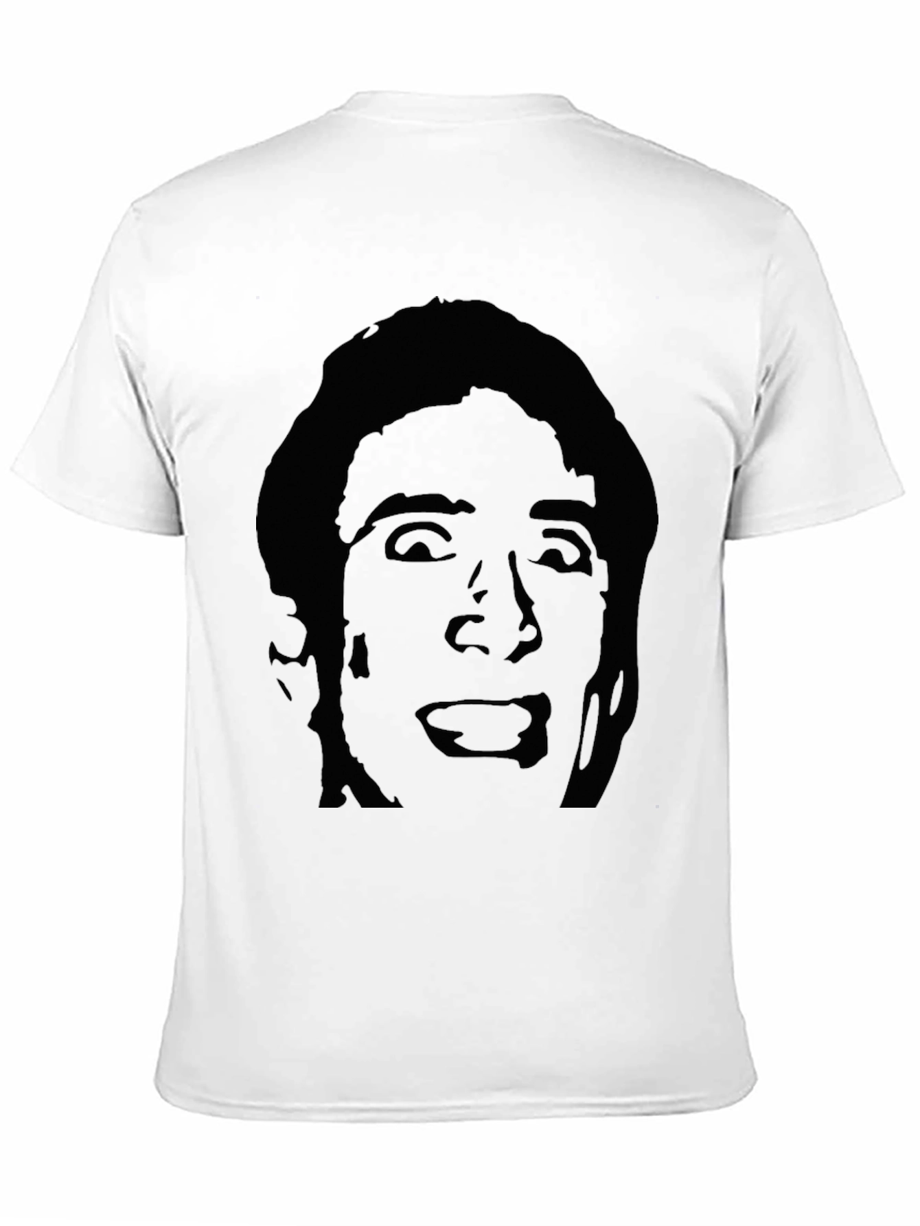 Nicolas Cage Silhouette T-Shirt - Black Graphic Tee