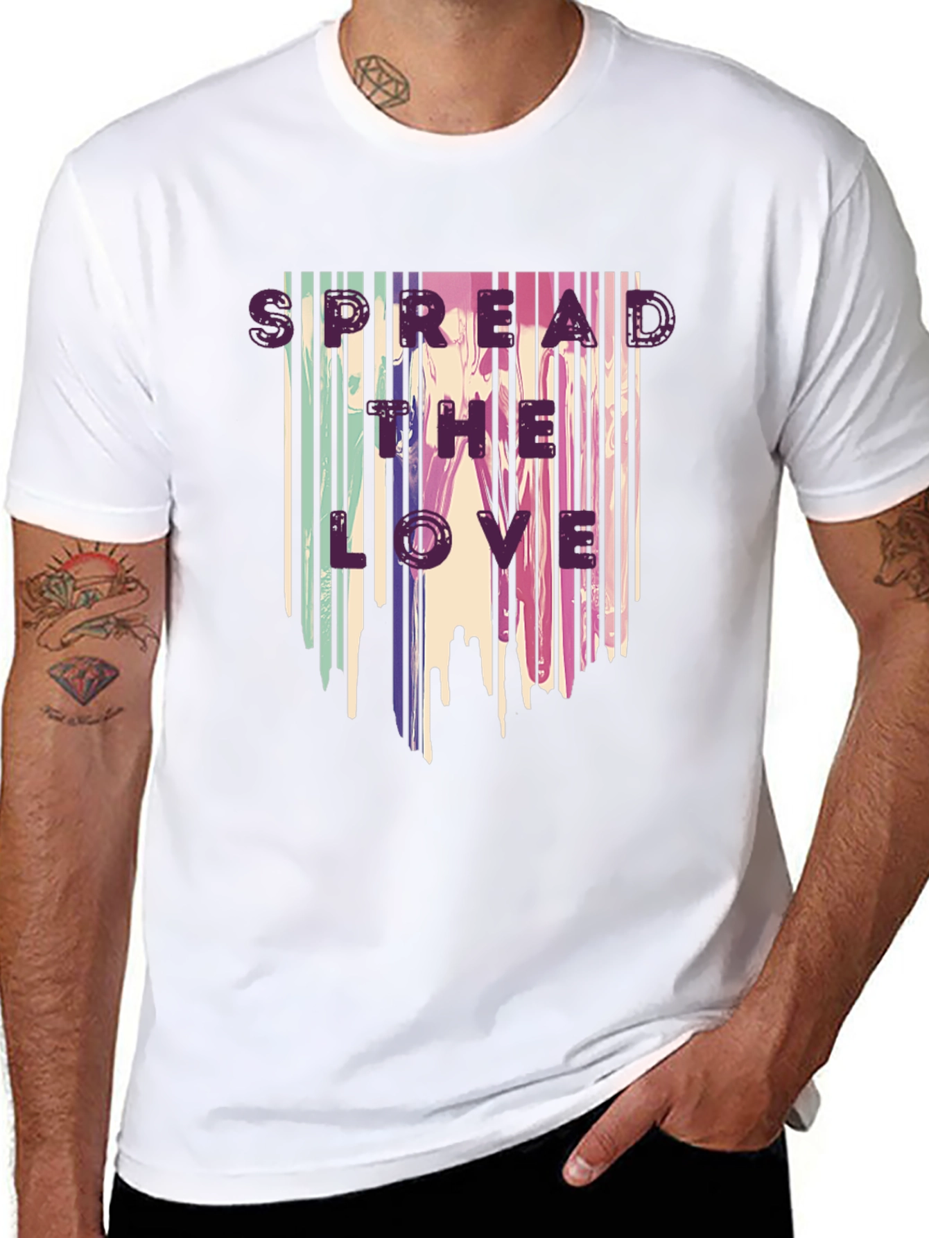 Spread the Love T-Shirt - Unique Barcode Design
