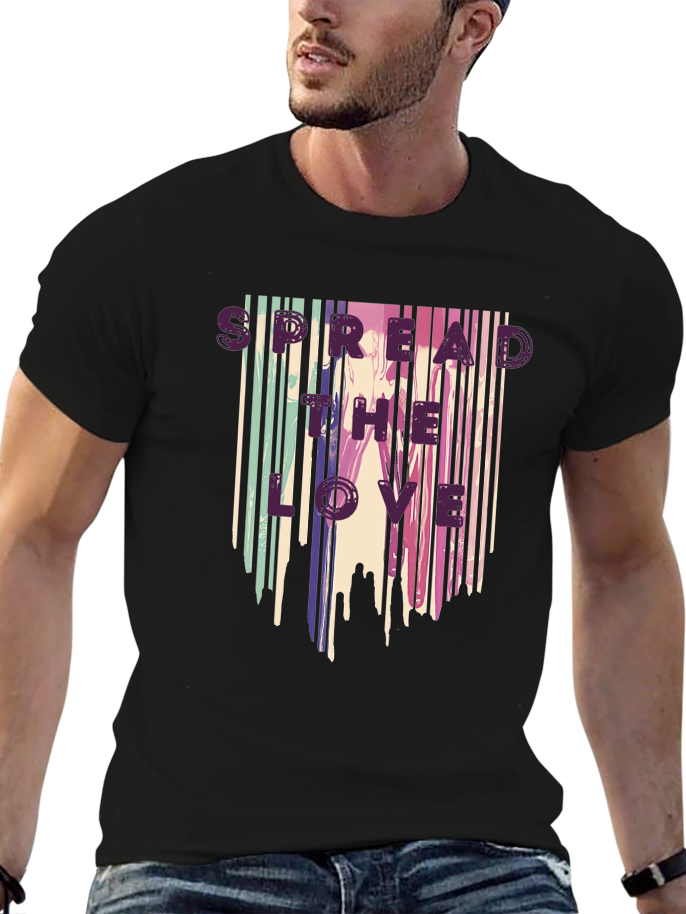 Spread the Love T-Shirt - Unique Barcode Design