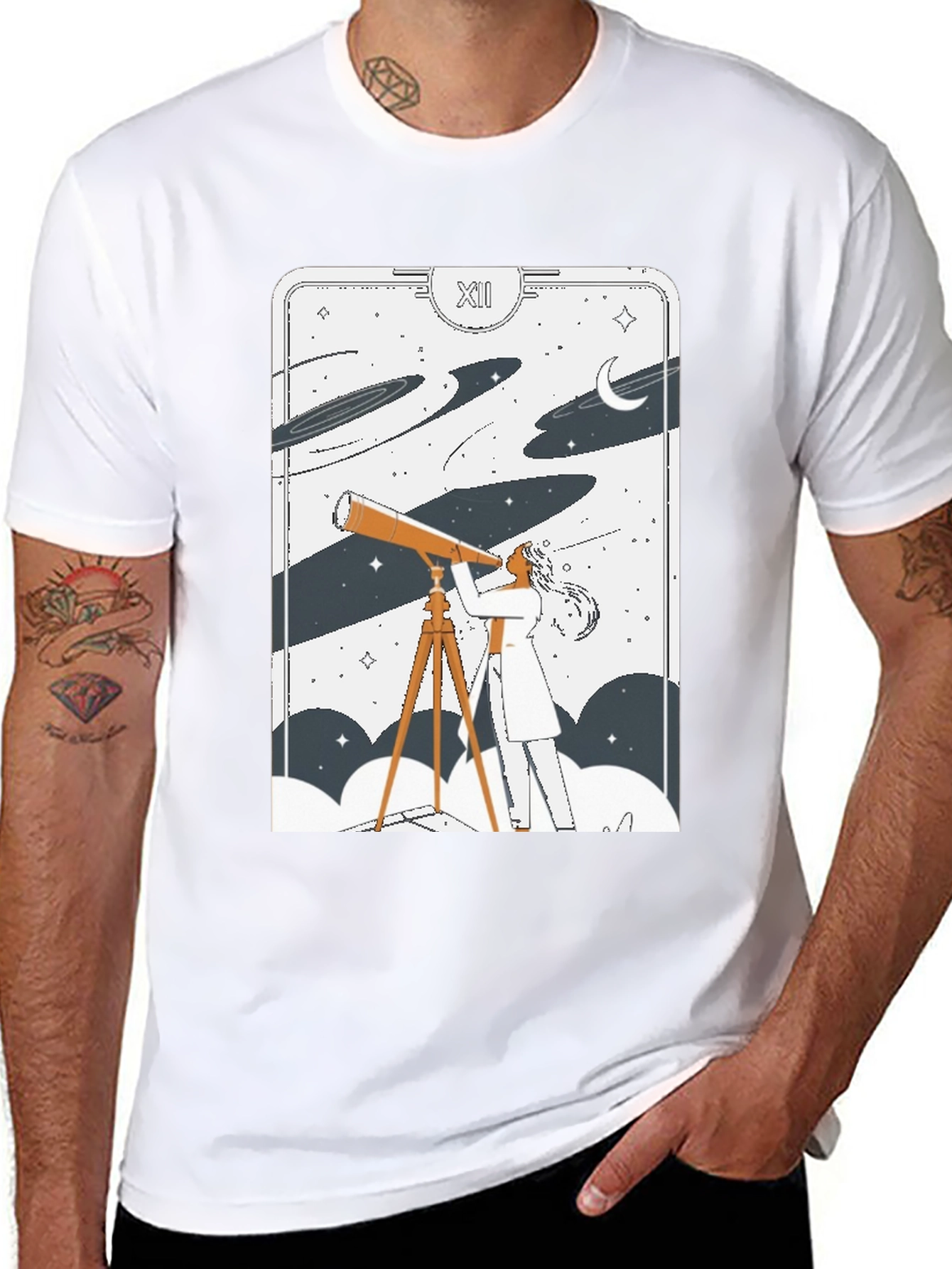 Cosmic Tarot Card T-Shirt