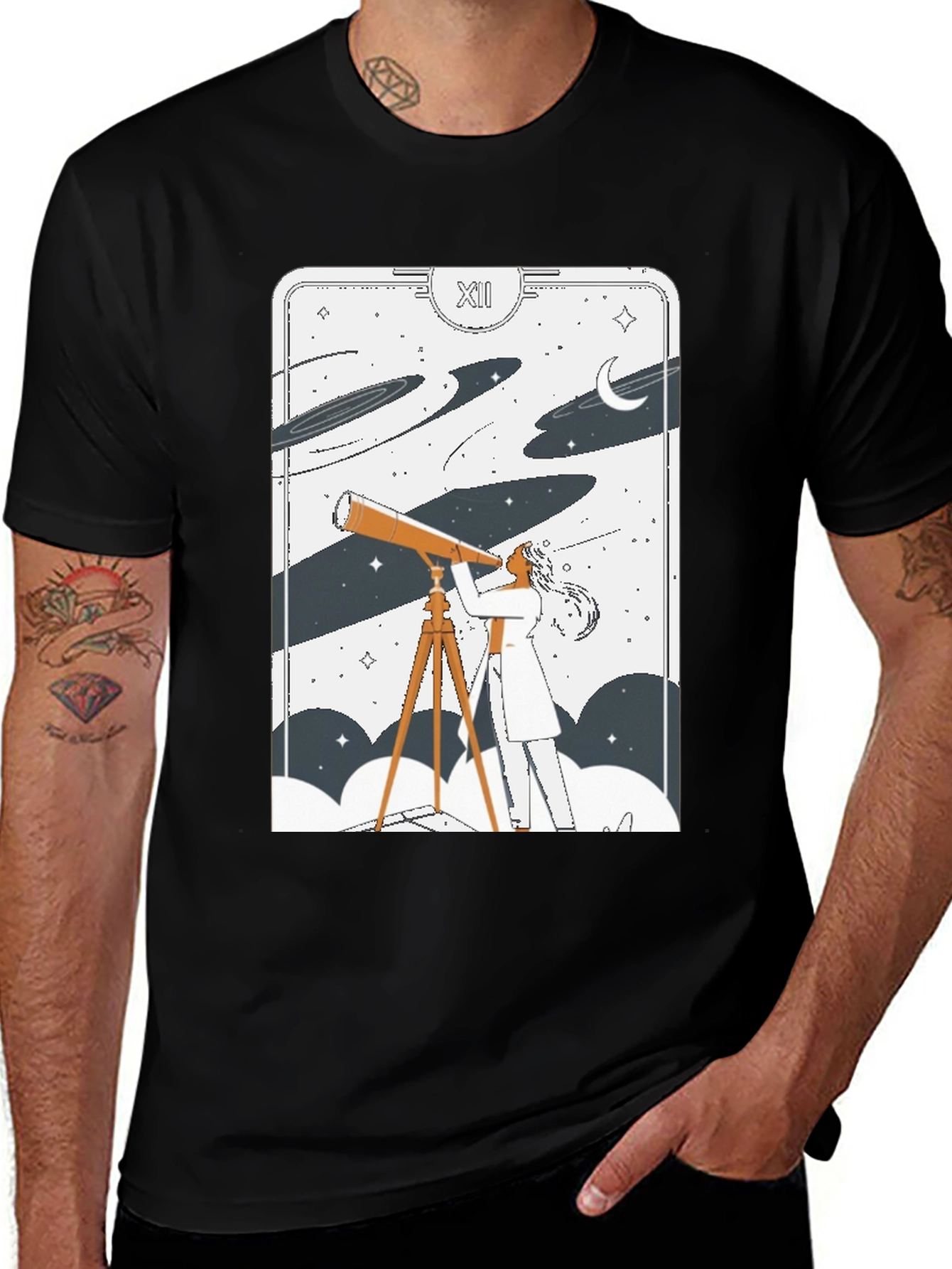 Cosmic Tarot Card T-Shirt