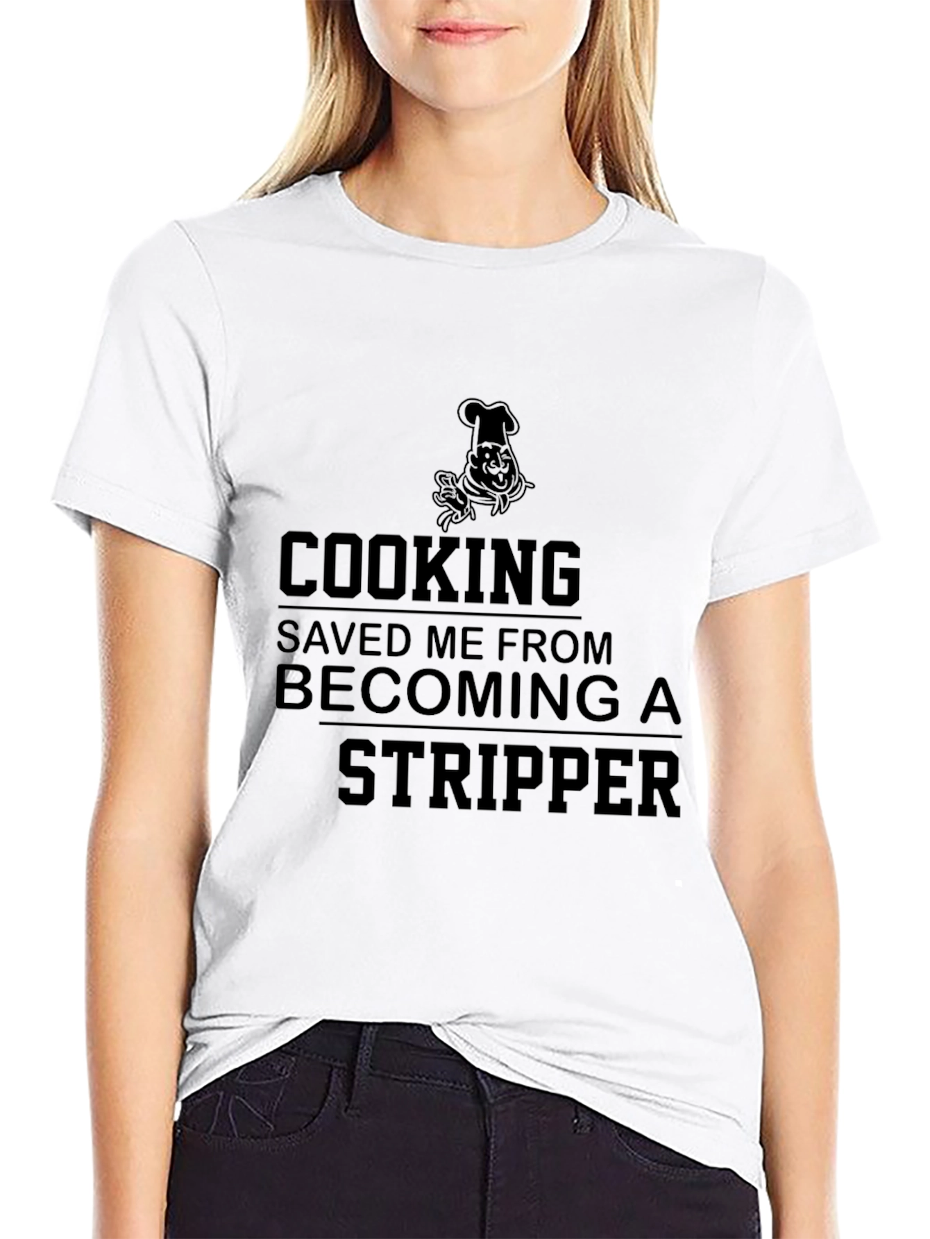 Cooking Saved Me T-Shirt Funny Chef Gift