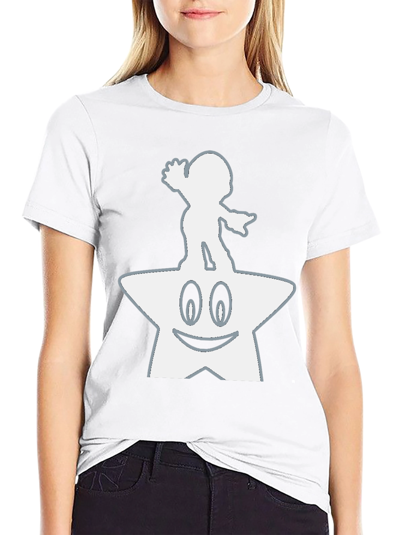 Mario Star Power Black Tee