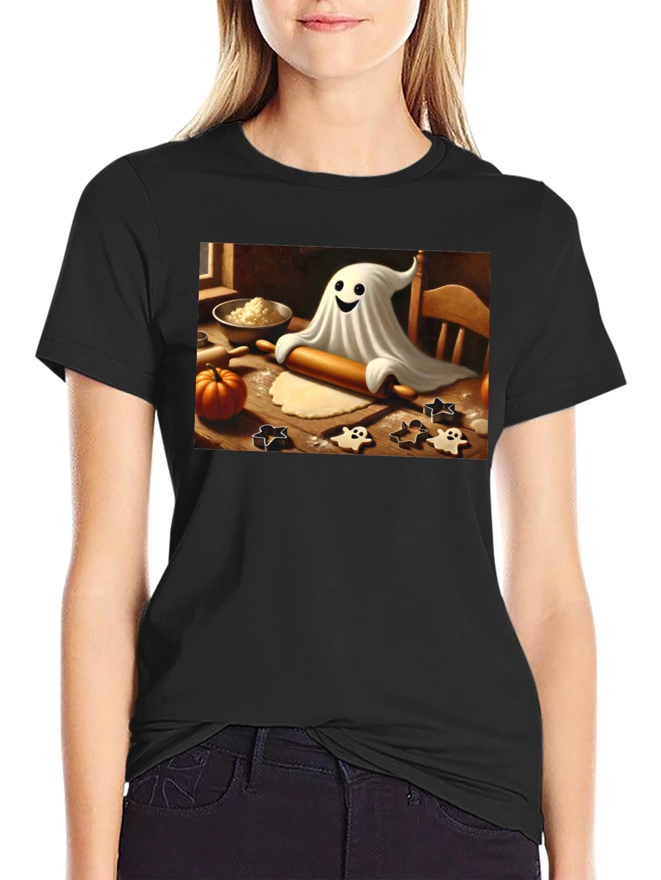 Halloween Ghost Baker T-Shirt