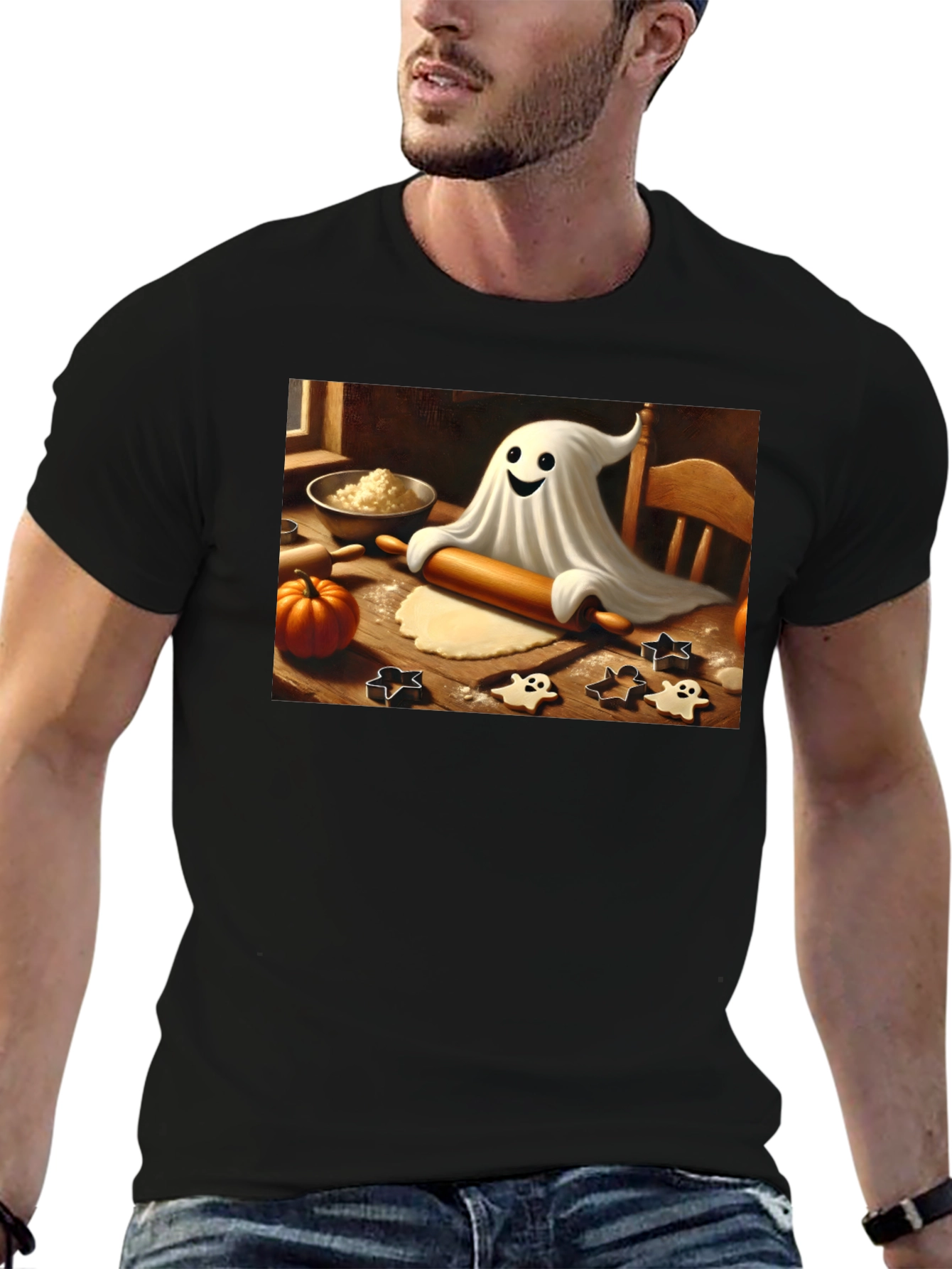 Halloween Ghost Baker T-Shirt