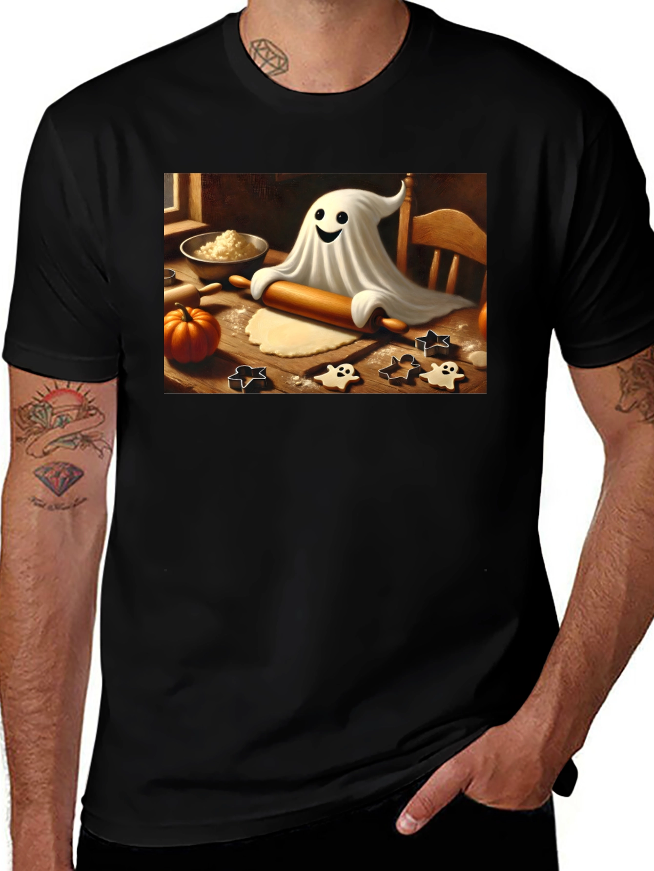 Halloween Ghost Baker T-Shirt
