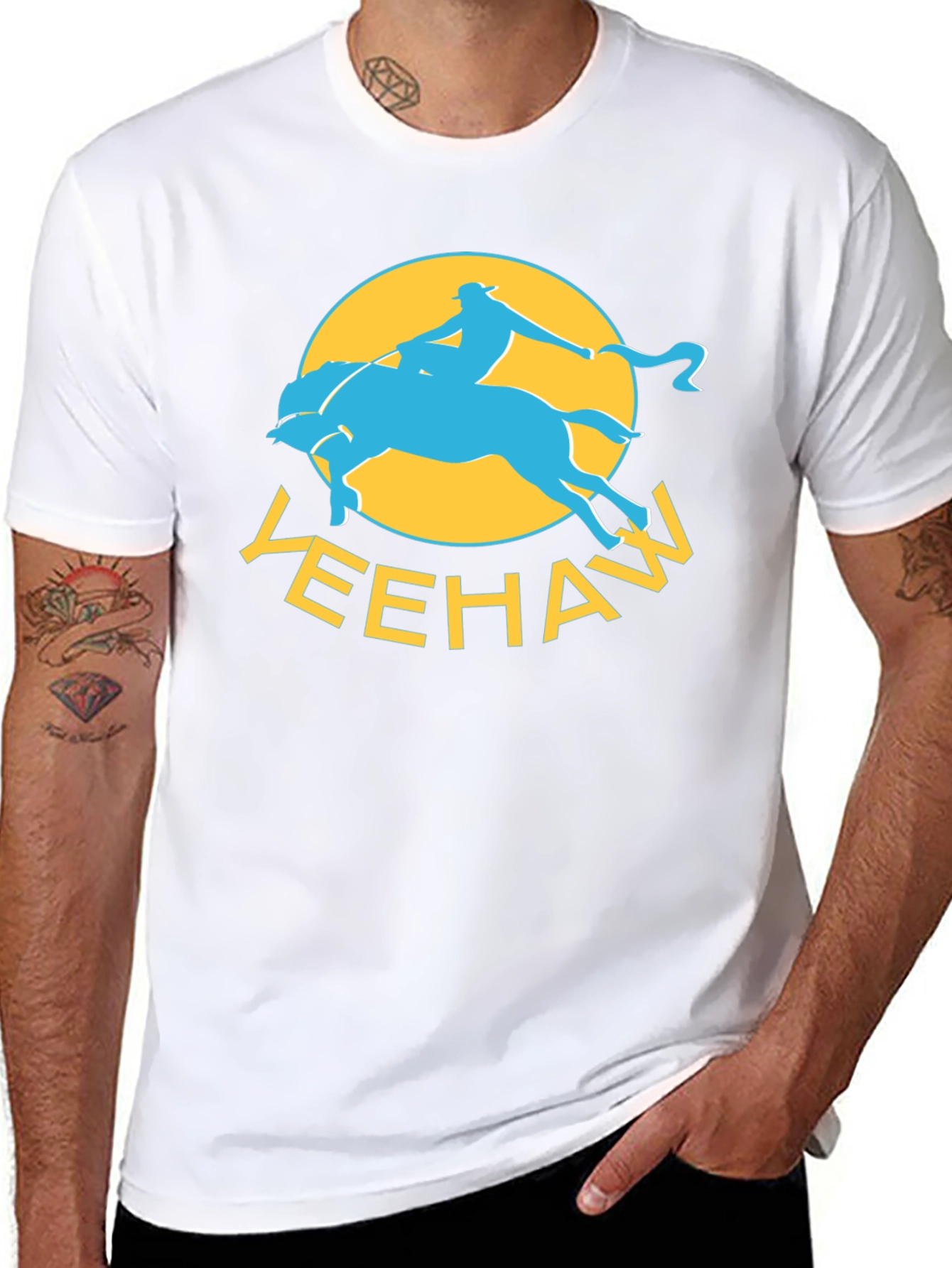 Yeehaw Cowboy Graphic T-Shirt