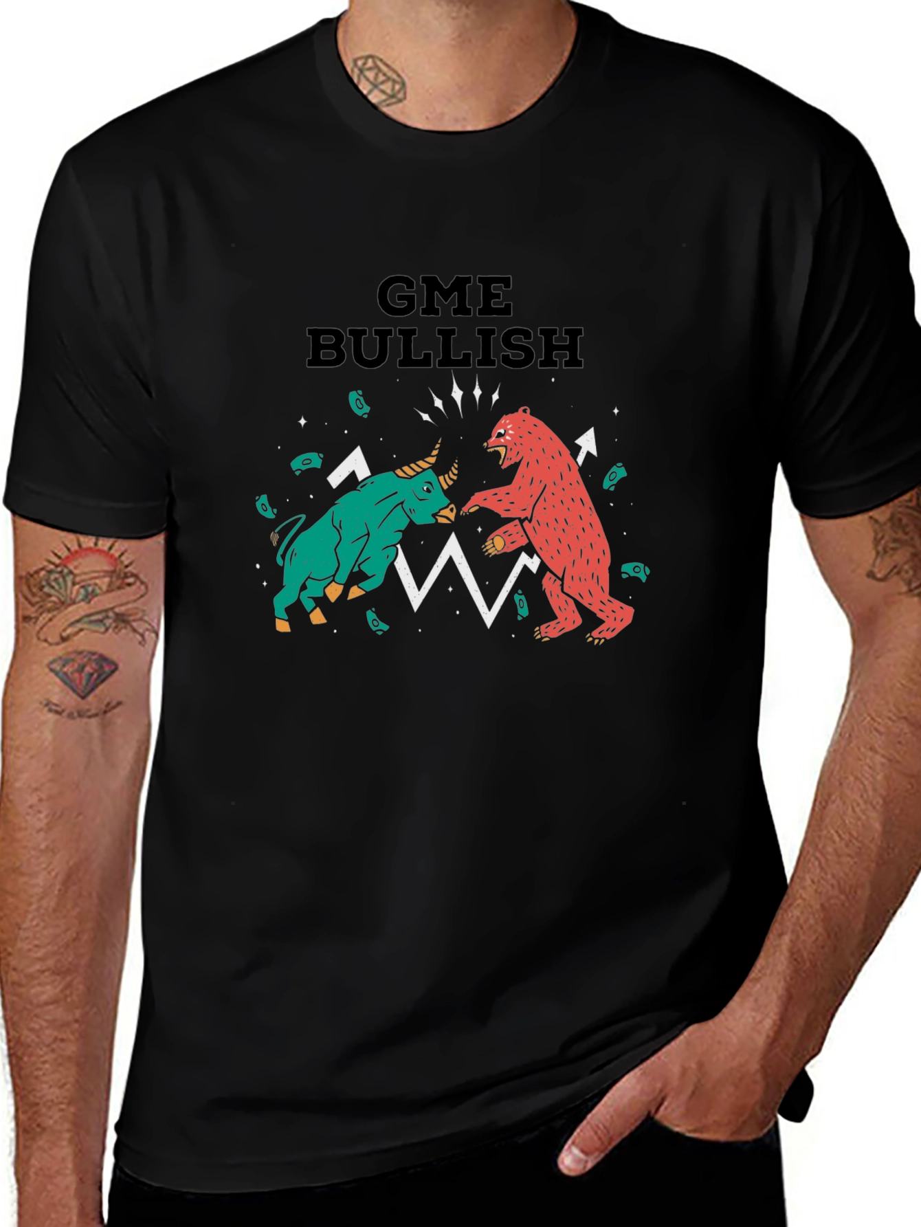 GME Bullish T-Shirt: Stock Market Battle Tee
