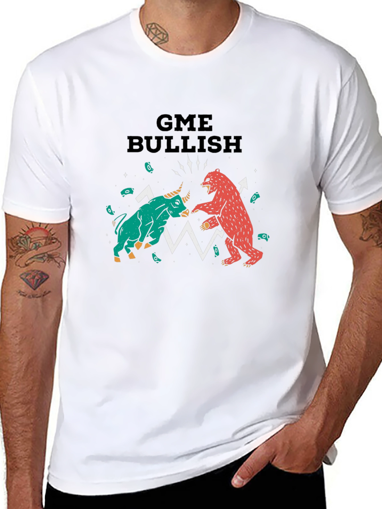 GME Bullish T-Shirt: Stock Market Battle Tee