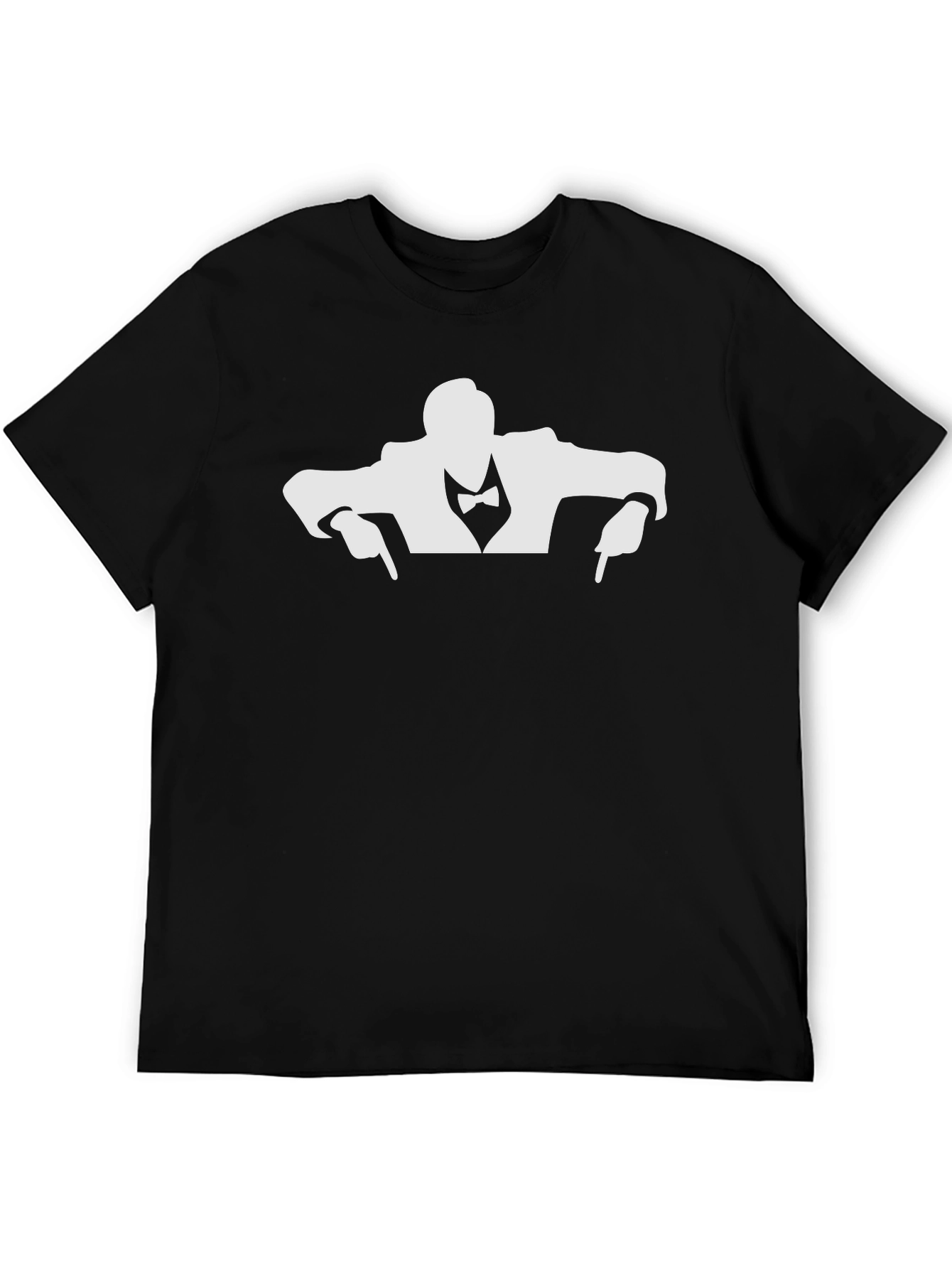 Suave Tuxedo Silhouette Black T-Shirt