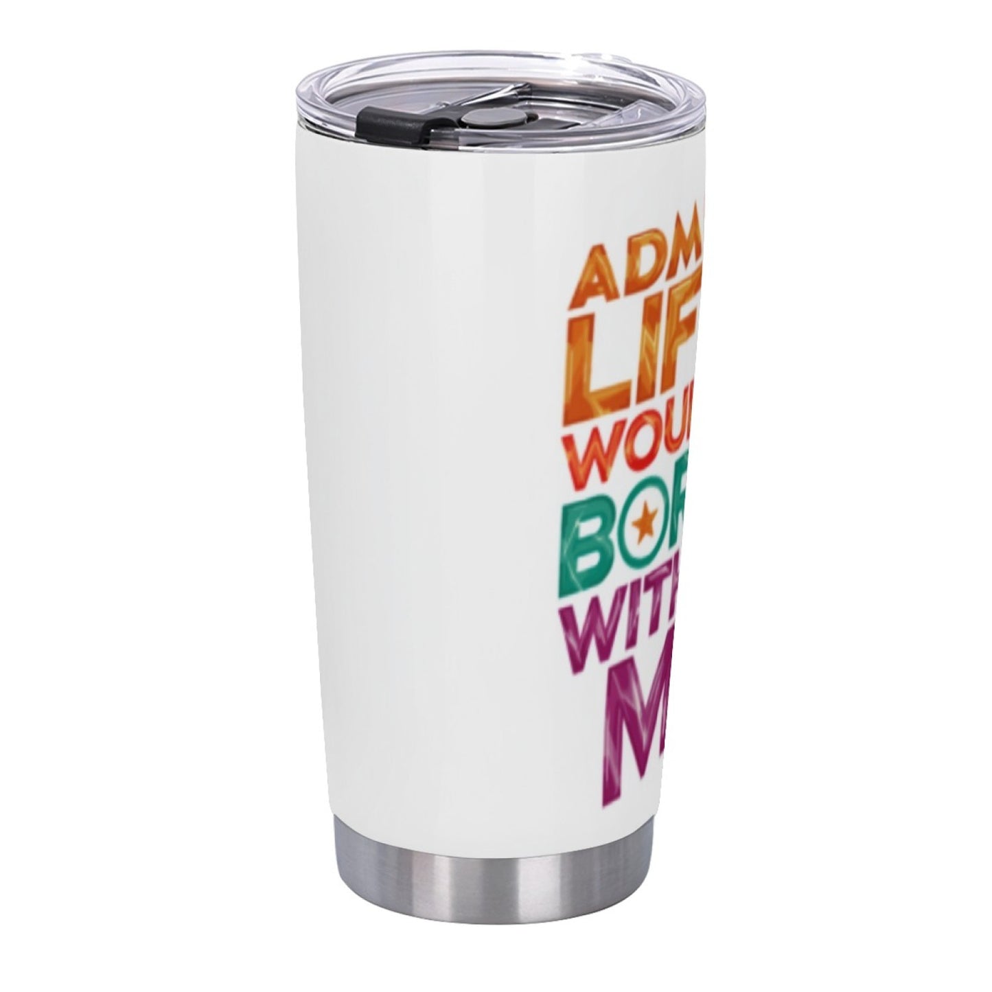Durable Insulated Graphic Tumbler - Stainless Steel Reusable Drink Cup