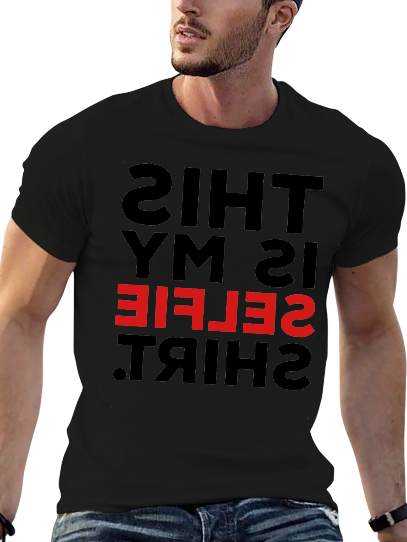 Funny Selfie Shirt - Inverted Mirror Design Tee