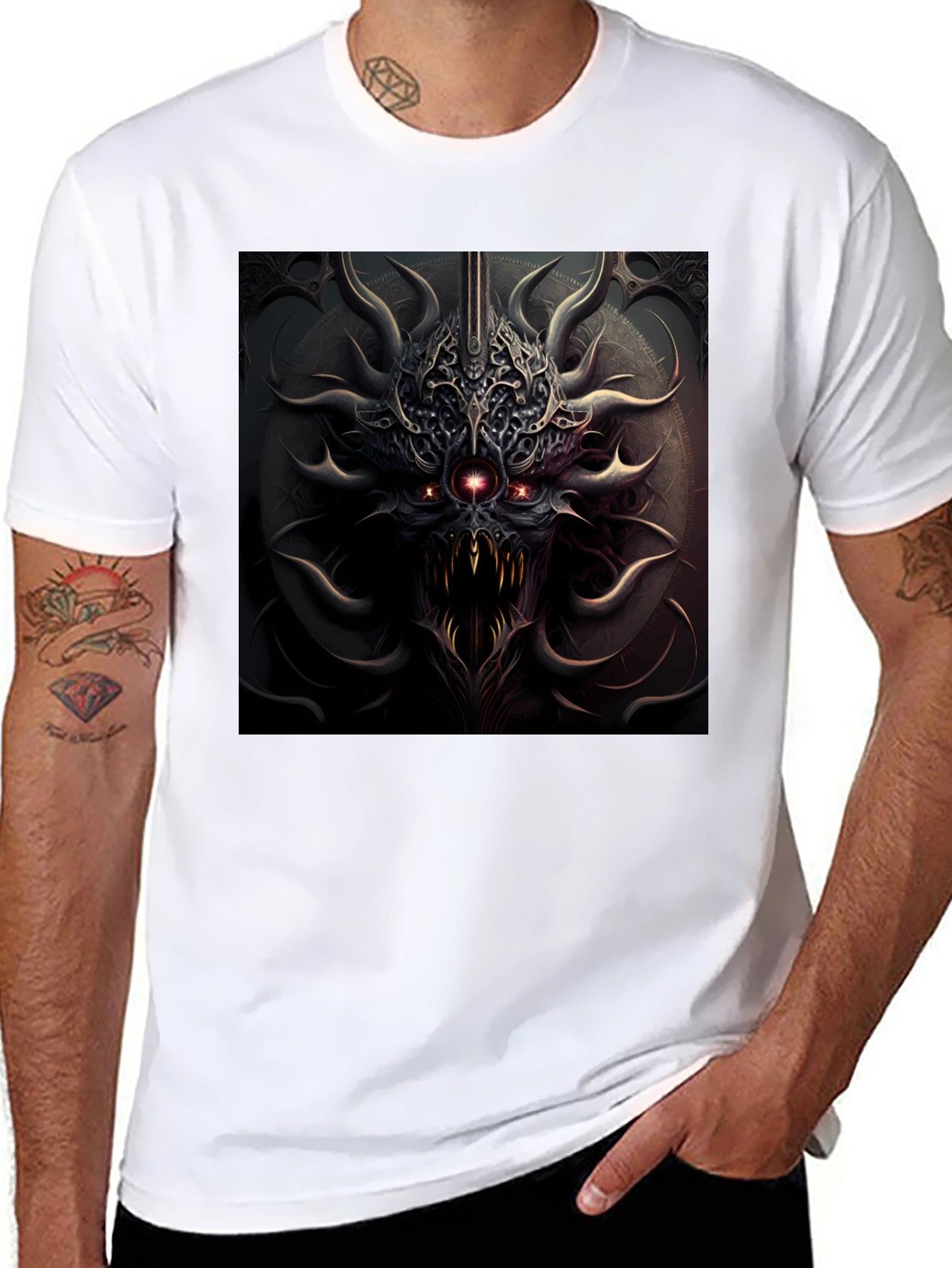 Dark Fantasy Graphic Tee - Mens Black T-Shirt