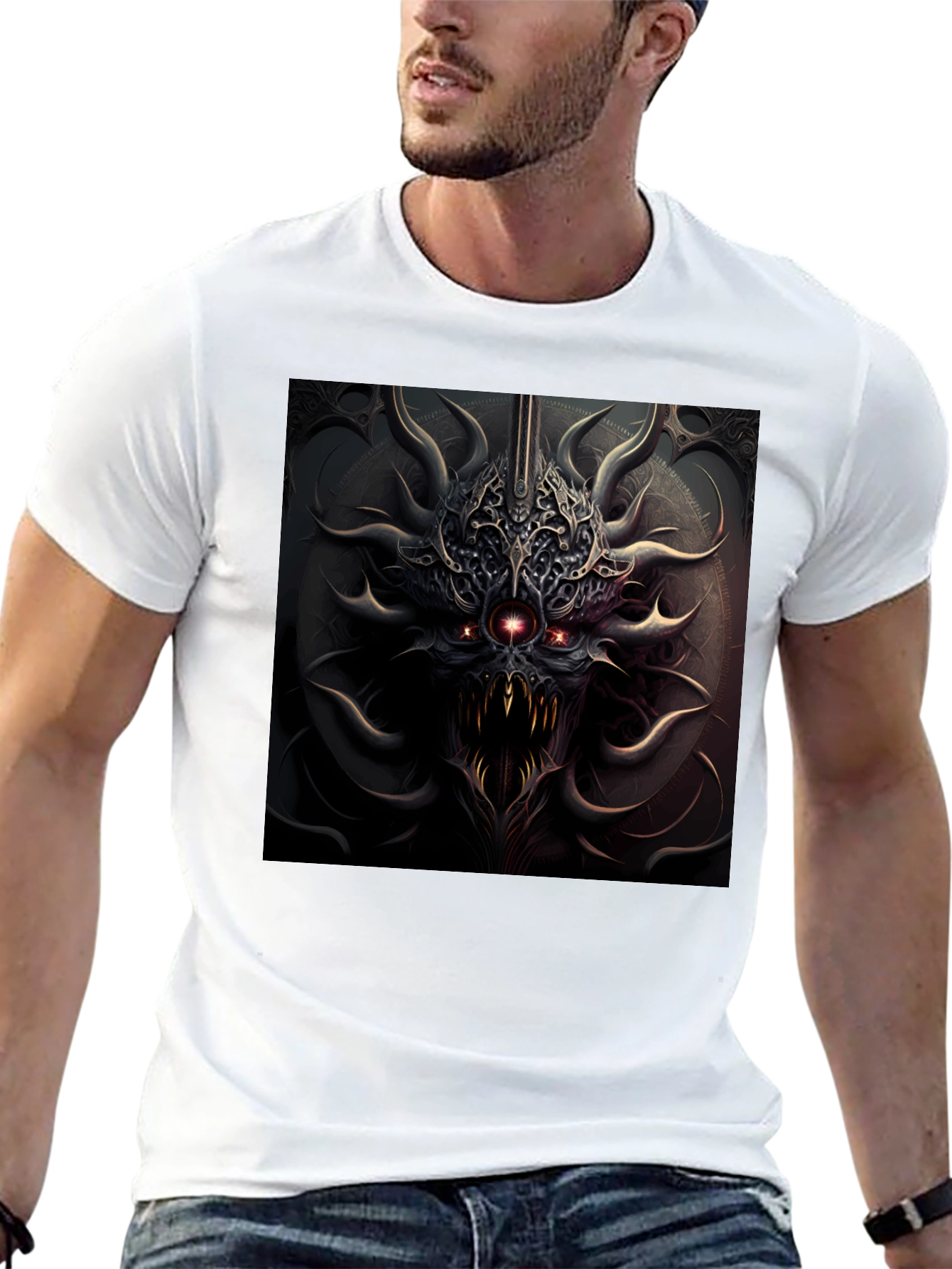 Dark Fantasy Graphic Tee - Mens Black T-Shirt