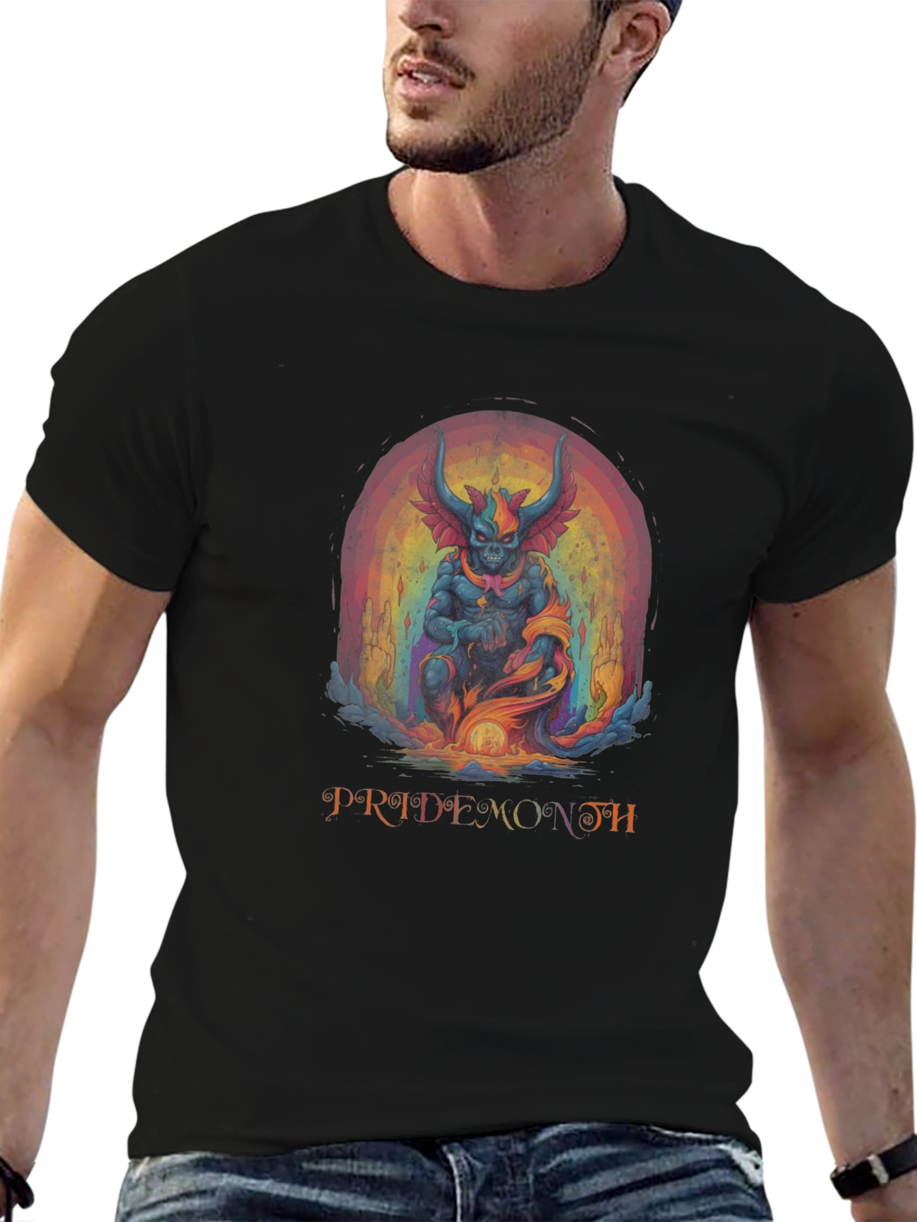 Pride Demon Graphic T-Shirt - Unleash Your Inner Rebel