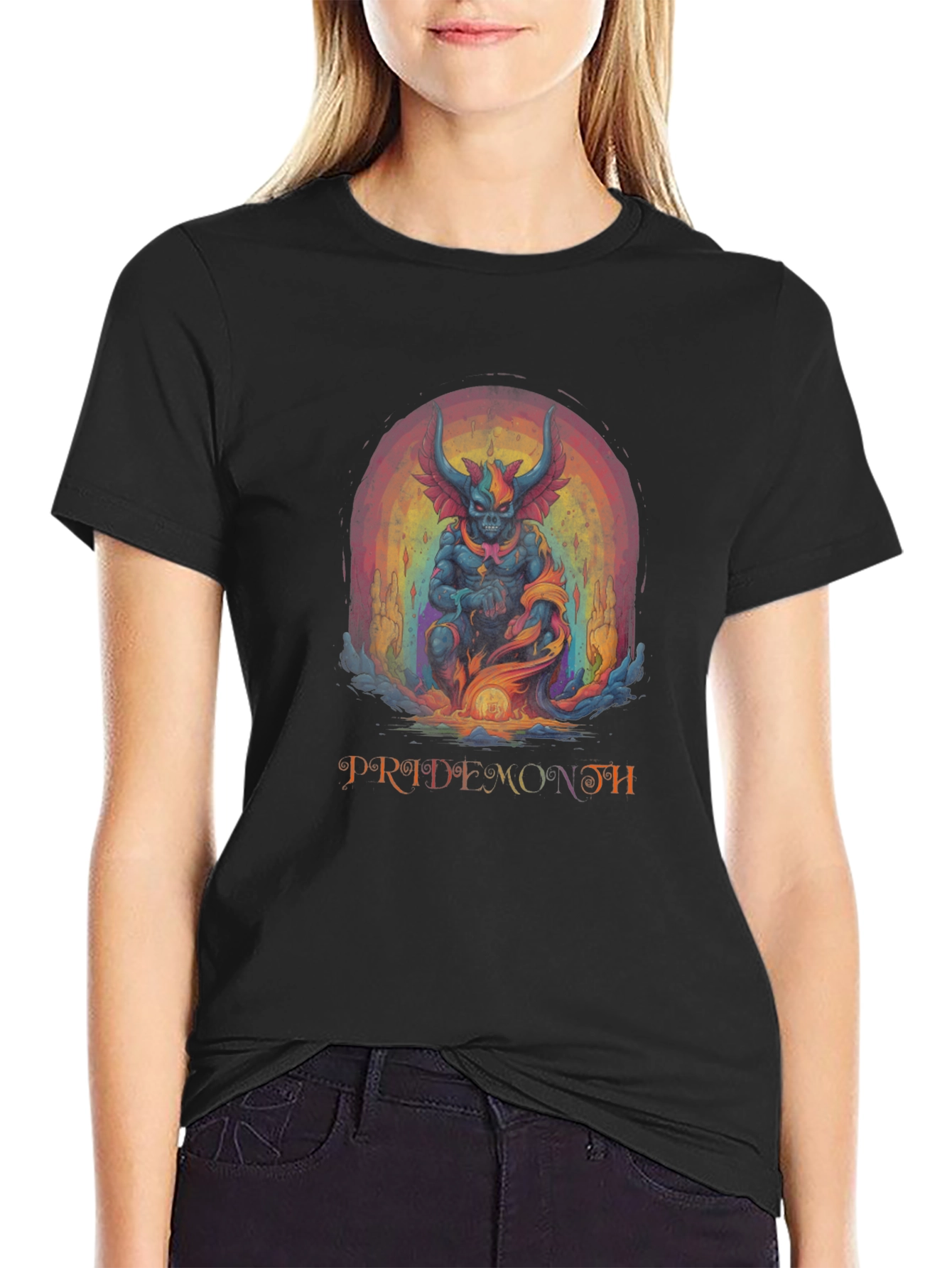 Pride Demon Graphic T-Shirt - Unleash Your Inner Rebel