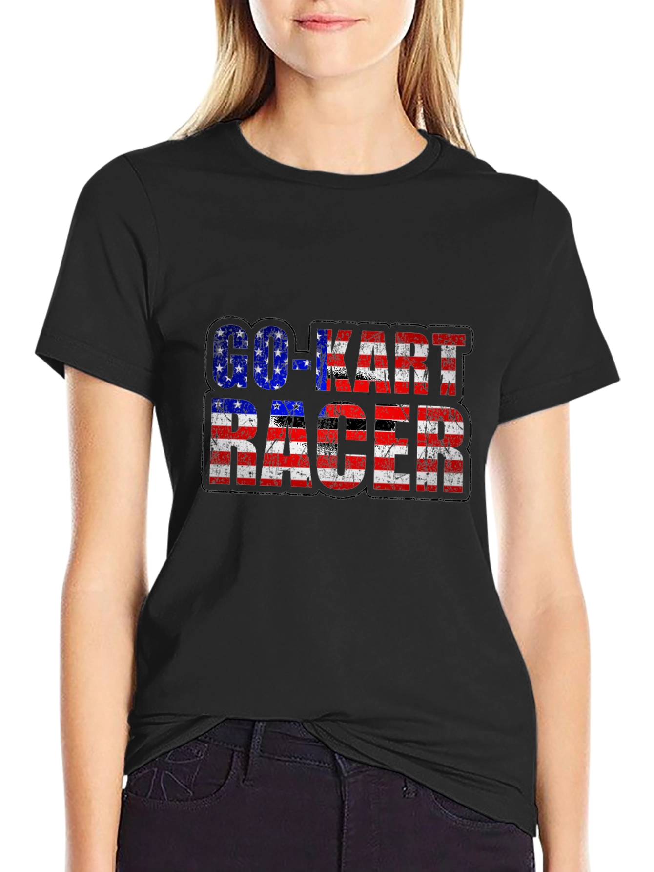 Go-Kart Racer Patriotic T-Shirt