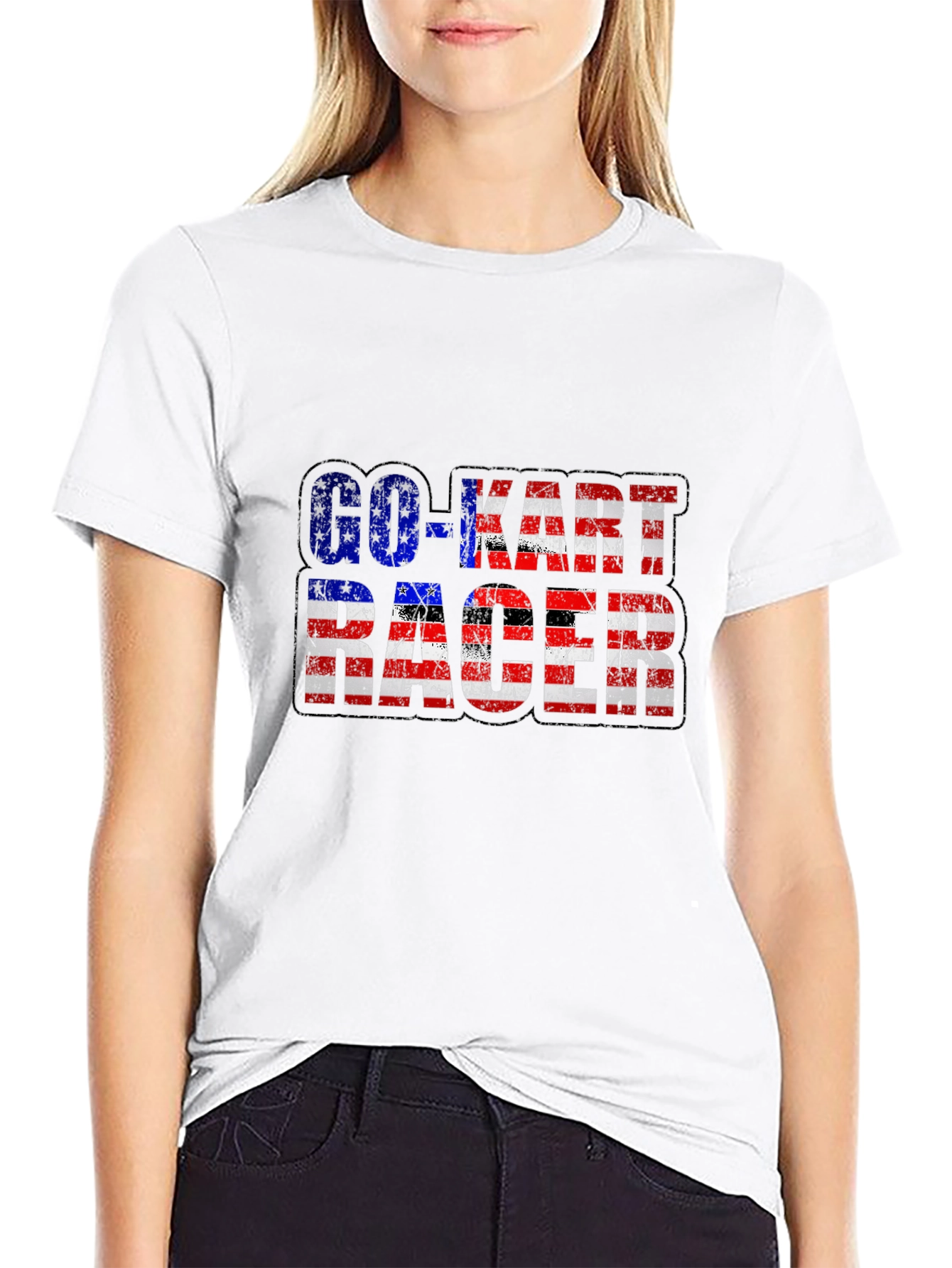 Go-Kart Racer Patriotic T-Shirt