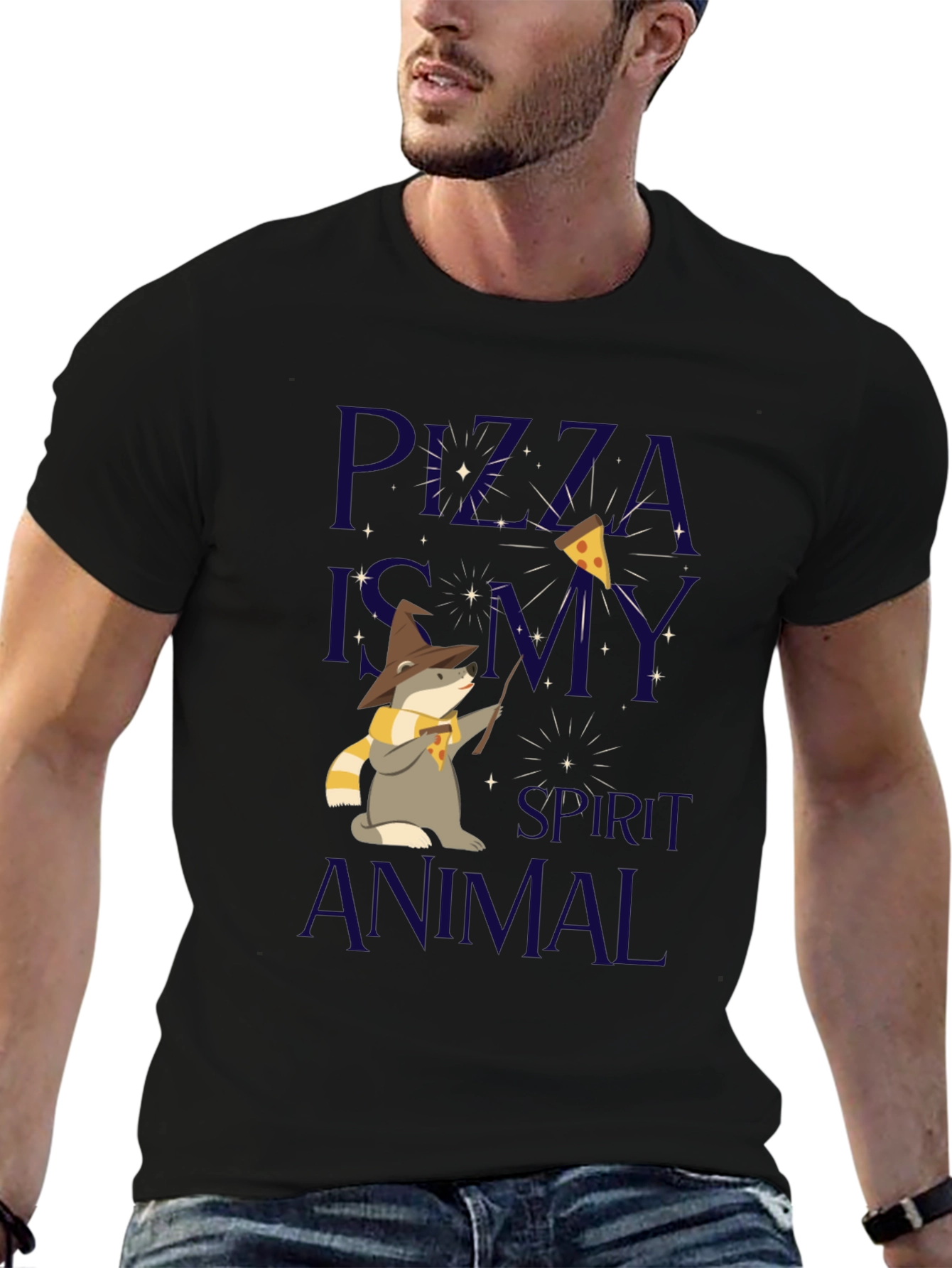 Pizza Wizard Spirit Animal T-Shirt