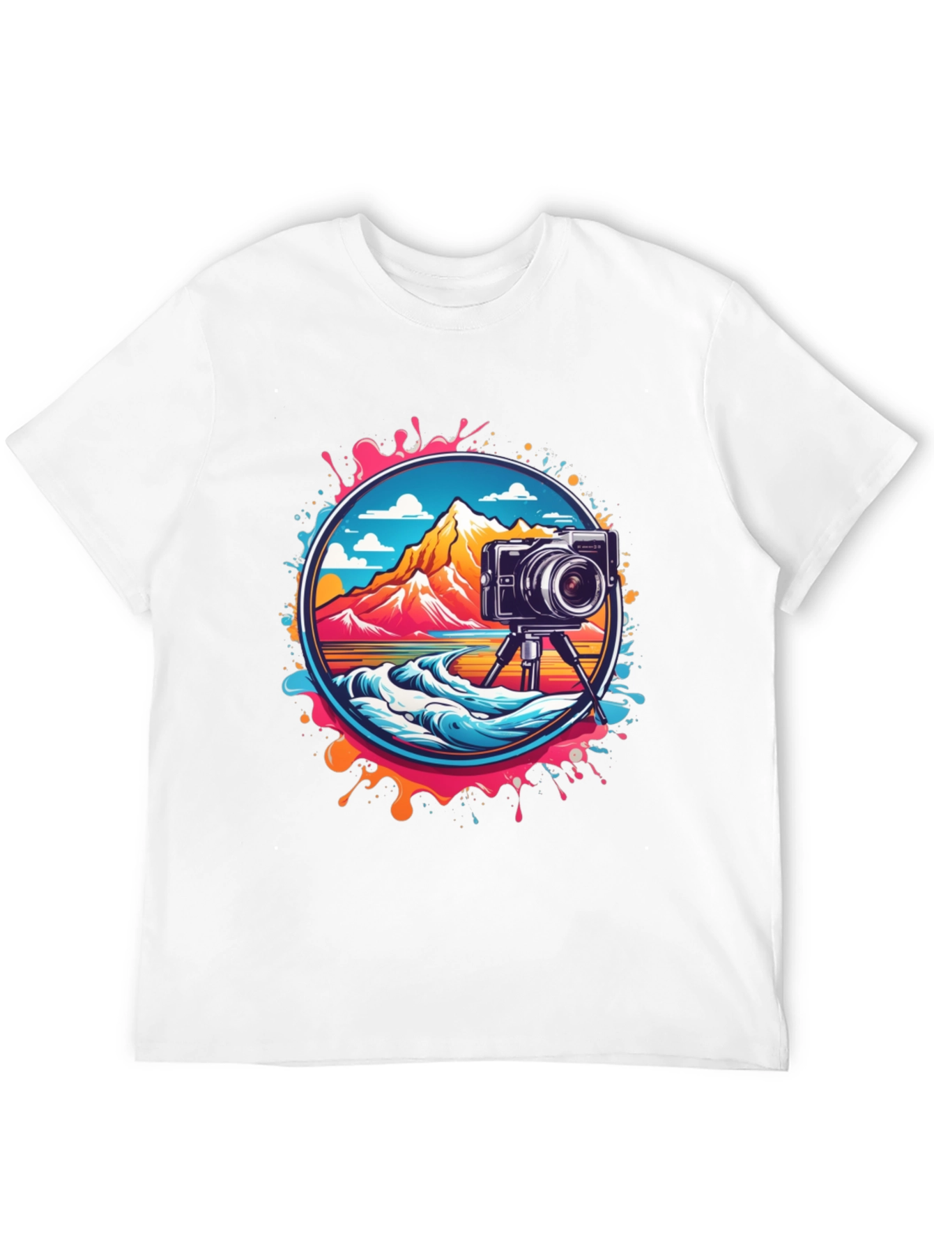 Retro Camera Landscape Graphic Tee