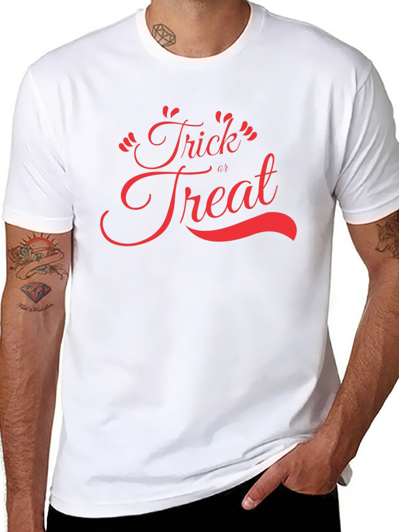 Trick or Treat Halloween Black T-Shirt