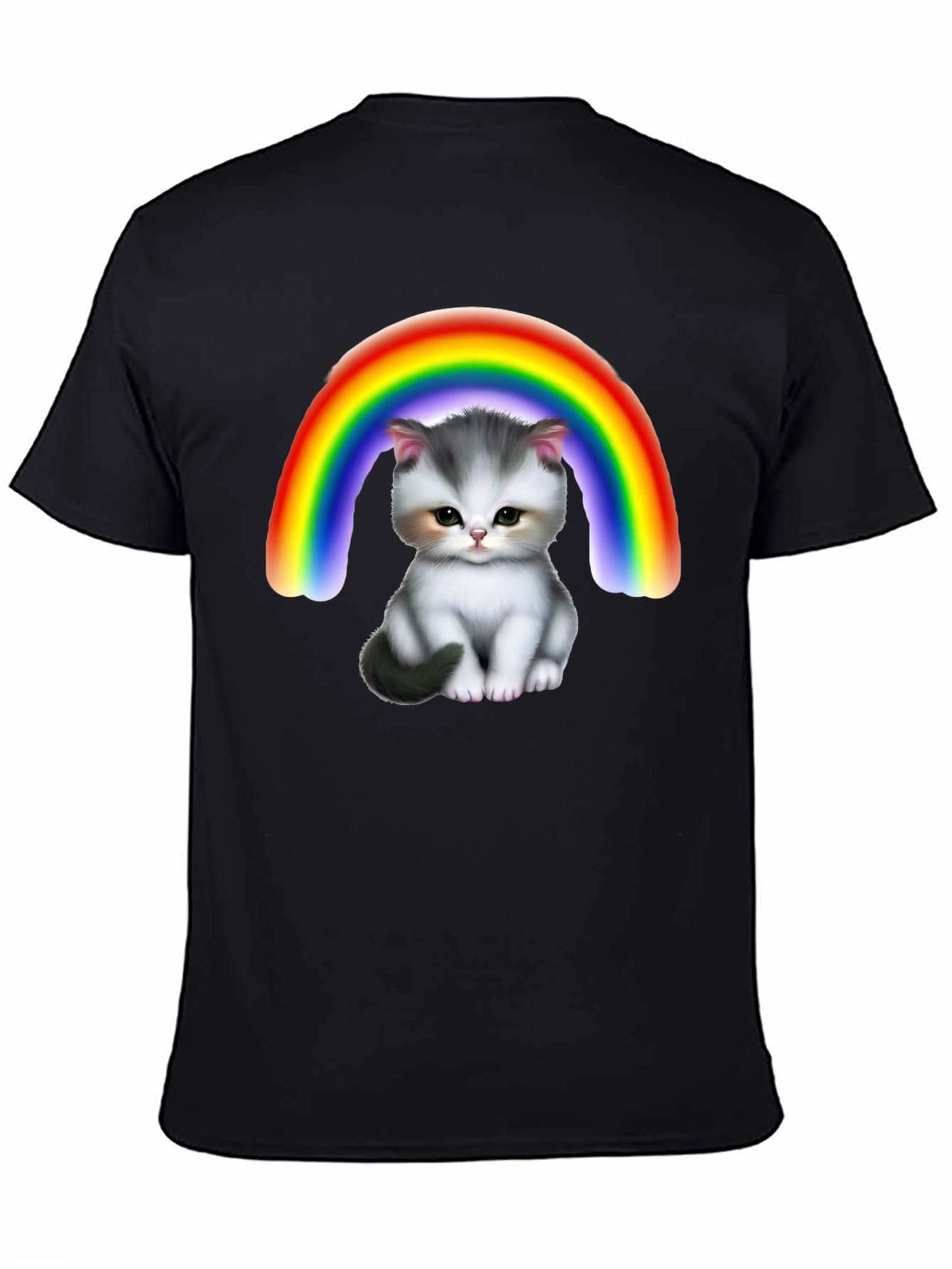 Cute Kitten Rainbow T-Shirt