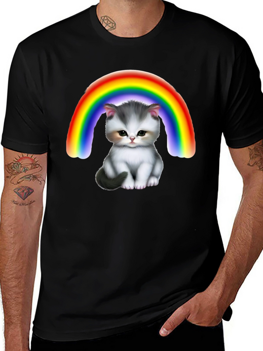 Cute Kitten Rainbow T-Shirt