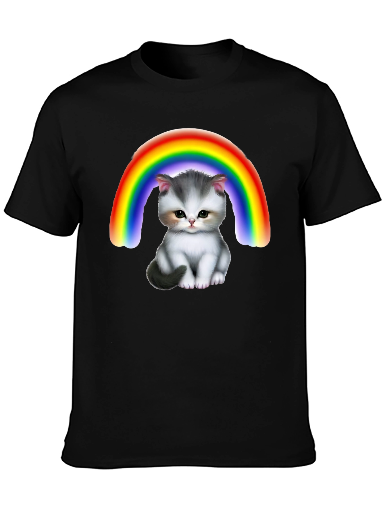 Cute Kitten Rainbow T-Shirt