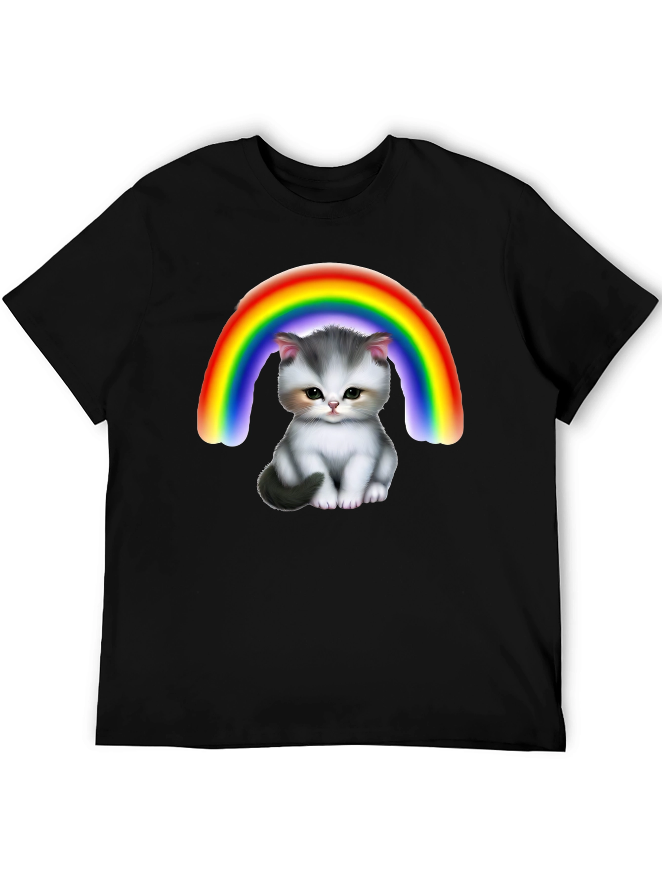 Cute Kitten Rainbow T-Shirt