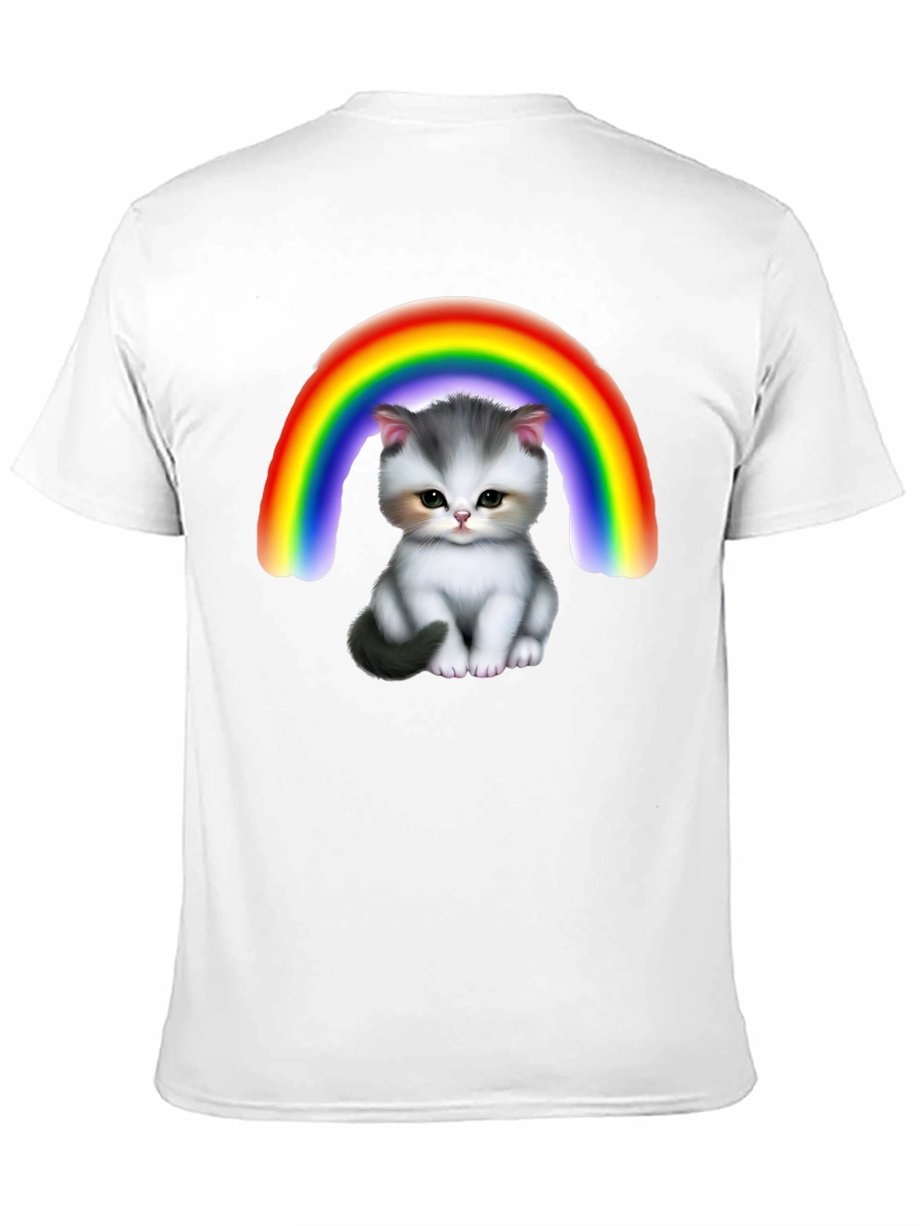 Cute Kitten Rainbow T-Shirt
