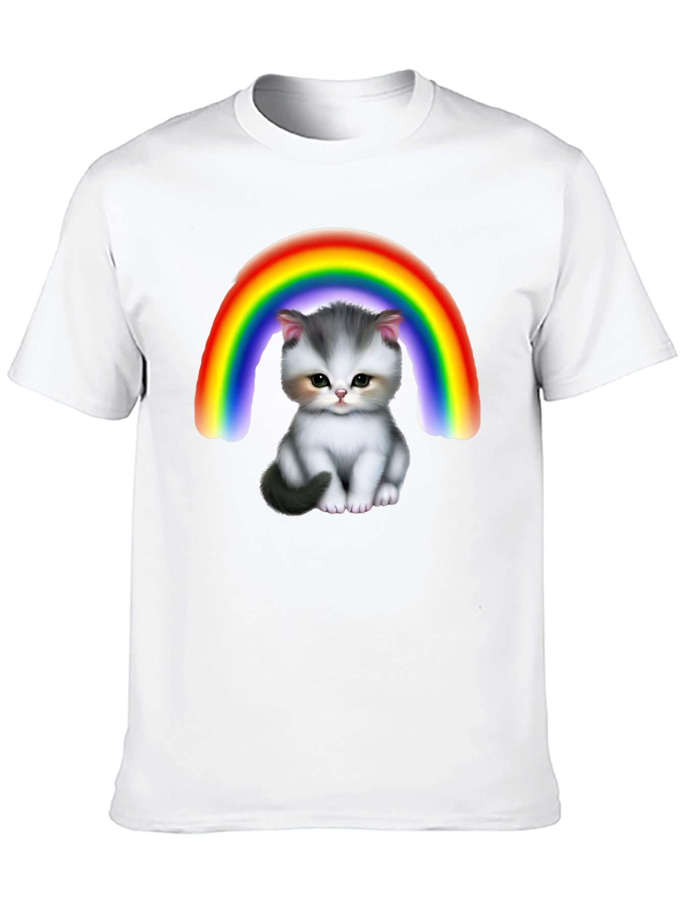 Cute Kitten Rainbow T-Shirt