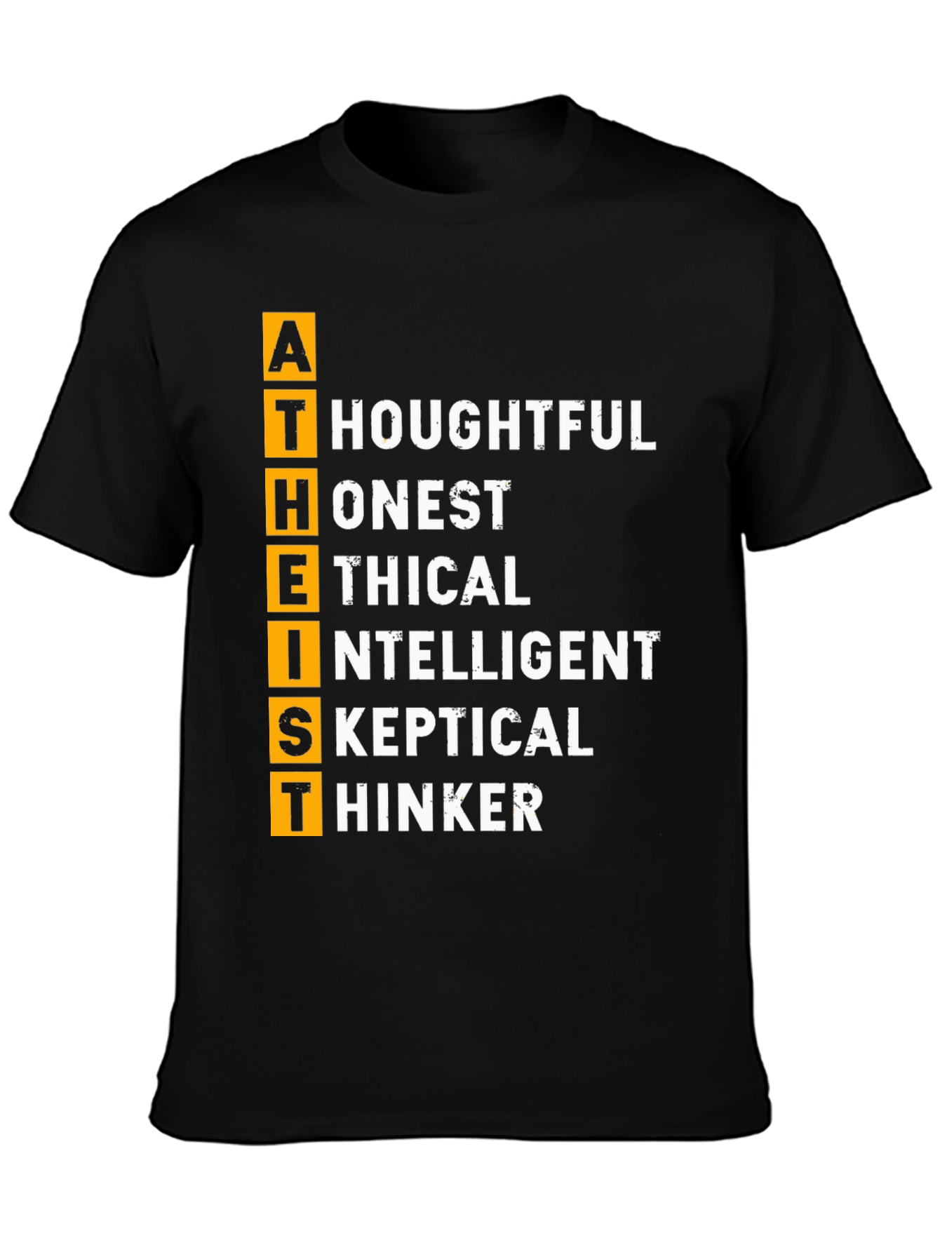 Atheist Definition T-Shirt - Thoughtful Honest Ethical