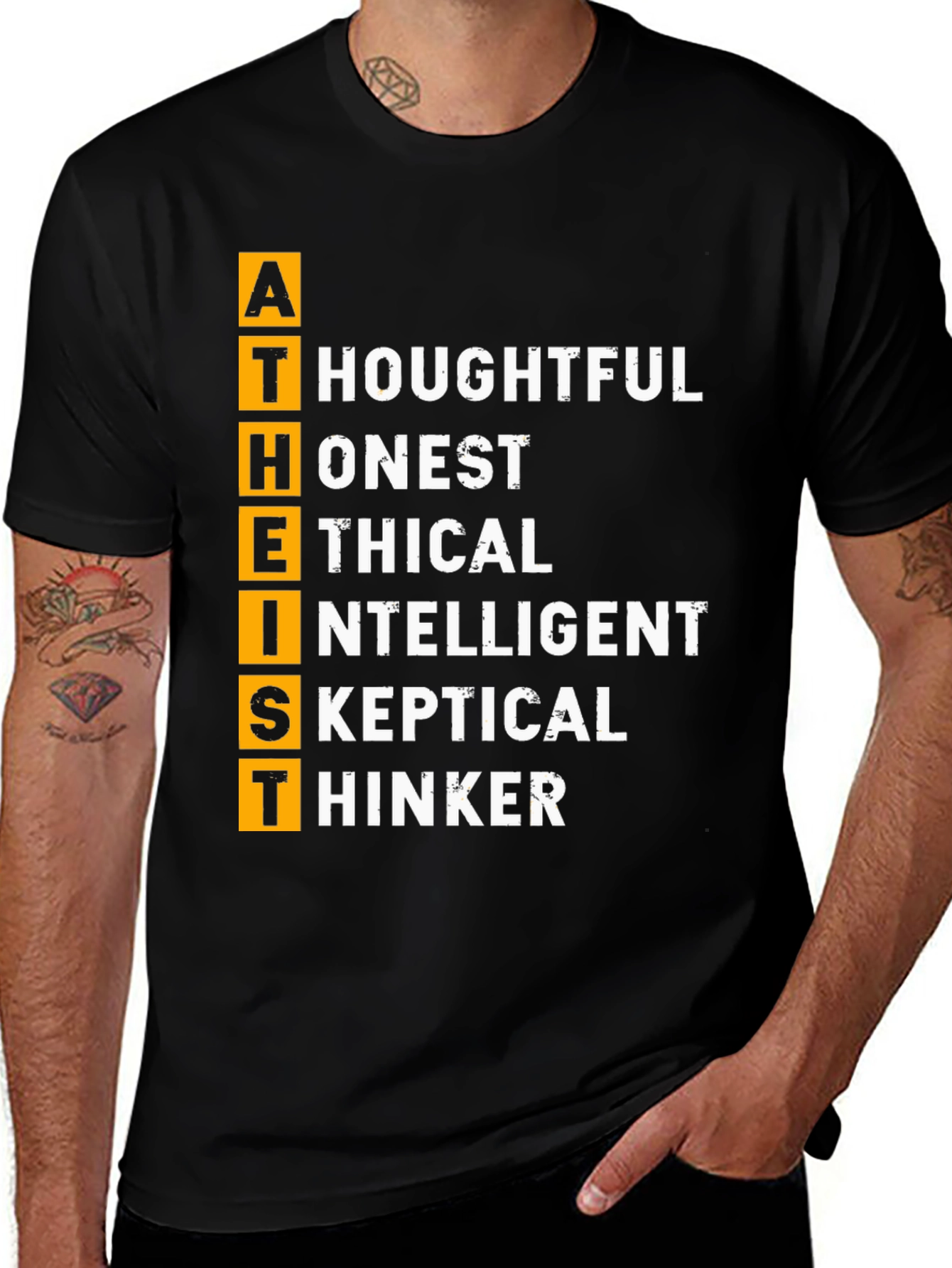 Atheist Definition T-Shirt - Thoughtful Honest Ethical