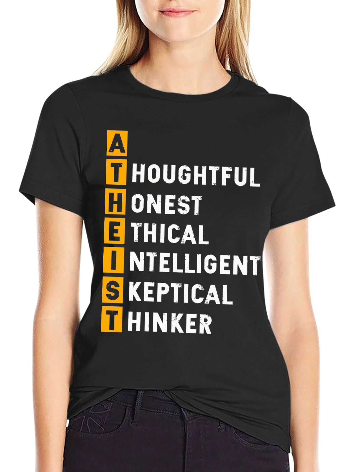 Atheist Definition T-Shirt - Thoughtful Honest Ethical