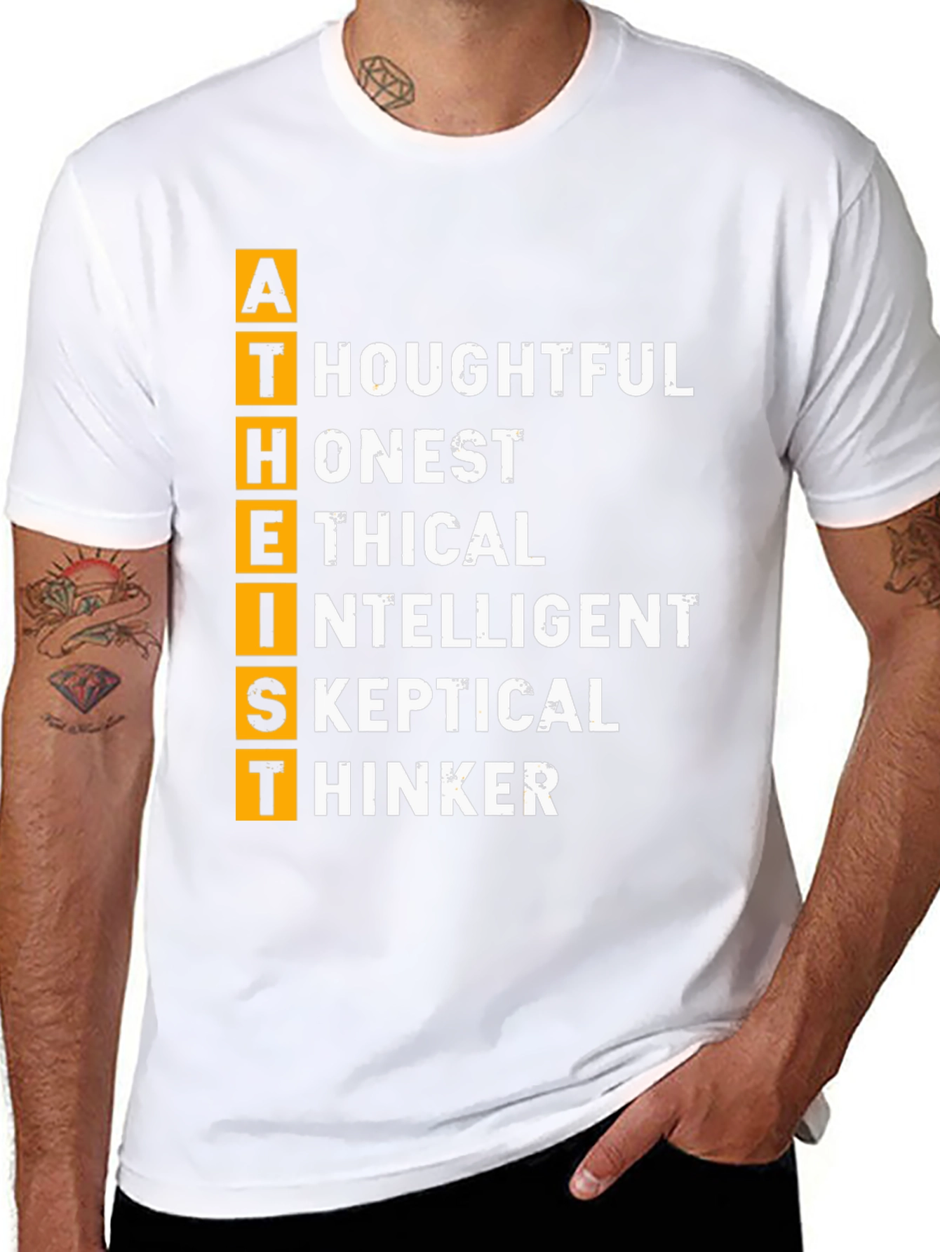 Atheist Definition T-Shirt - Thoughtful Honest Ethical
