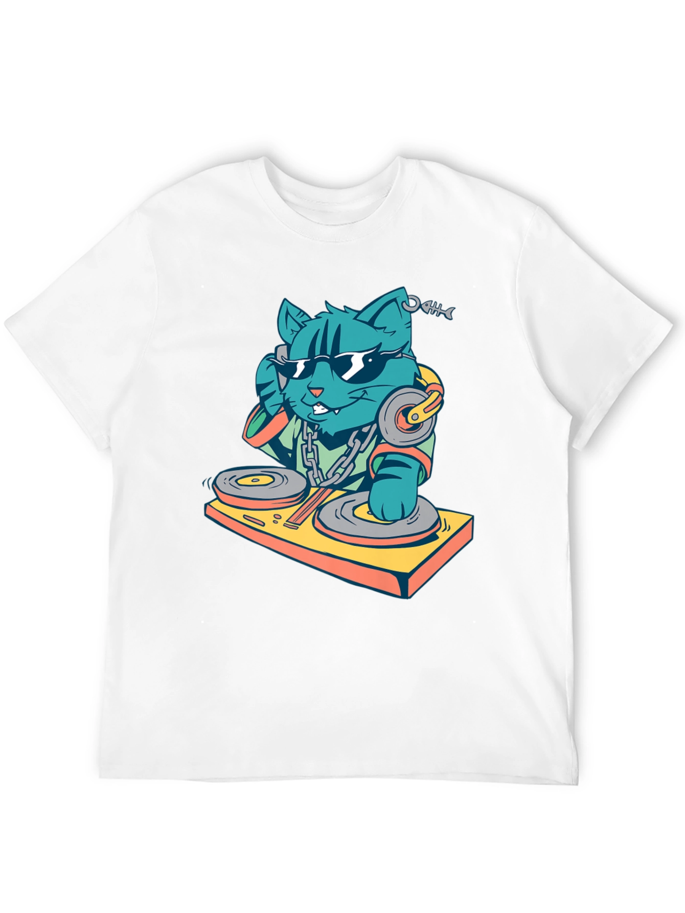 DJ Cat T-Shirt - Cool & Funky Design