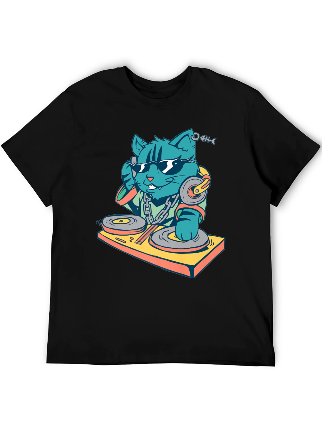 DJ Cat T-Shirt - Cool & Funky Design