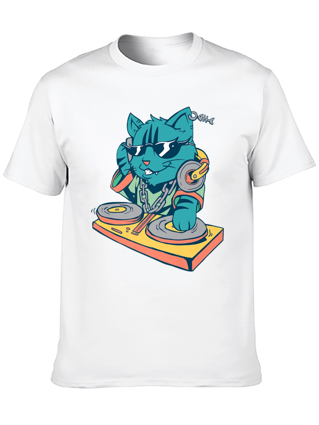 DJ Cat T-Shirt - Cool & Funky Design