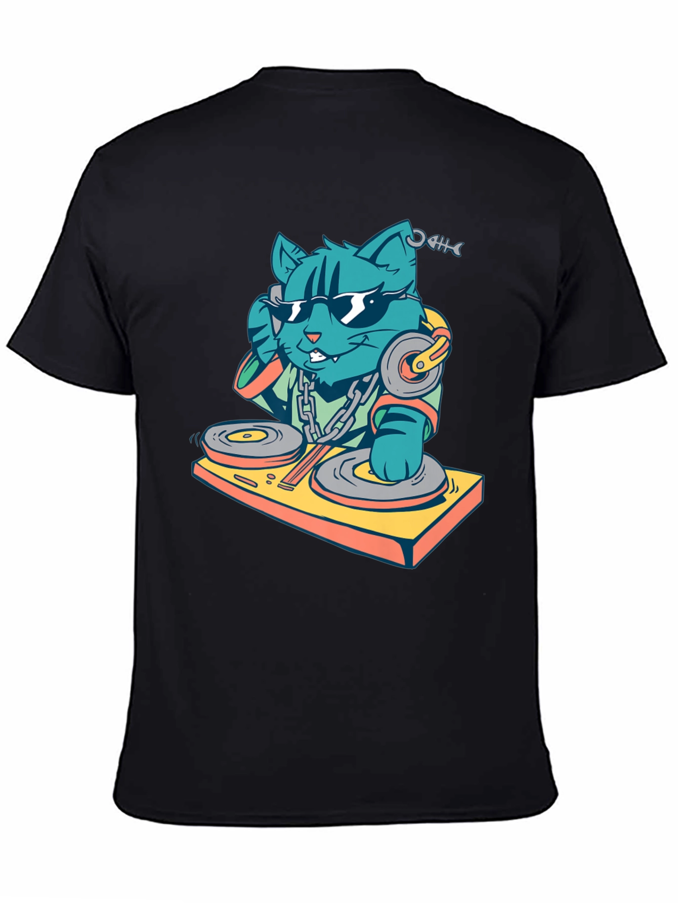 DJ Cat T-Shirt - Cool & Funky Design